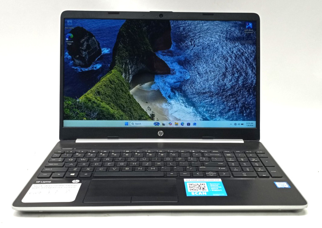 HP 15-dw0043dx 15.6″HD i5-8265U@1.60GHz 8GB RAM 128GB M.2 Win11 Home WH989*!
