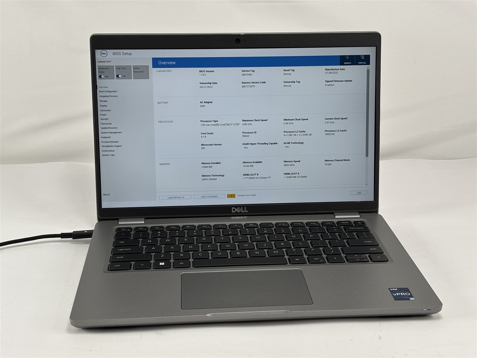 Dell Latitude 5431 14” i7-1270P 16GB 256GB SSD USB-C HDMI