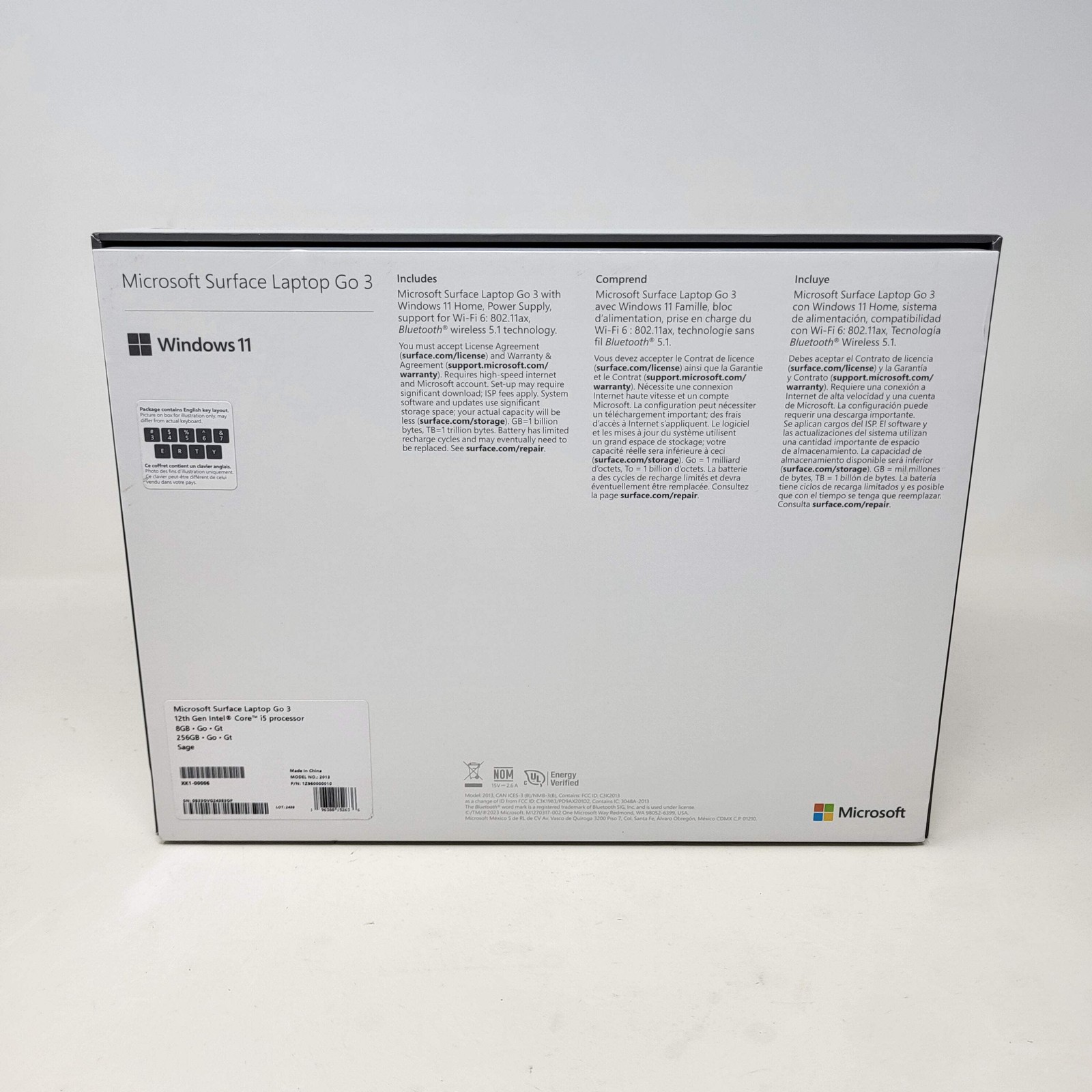 Microsoft Surface Laptop Go 3 1796 12.4″ i5-1235U 2.5GHz 8GB RAM 256GB SSD