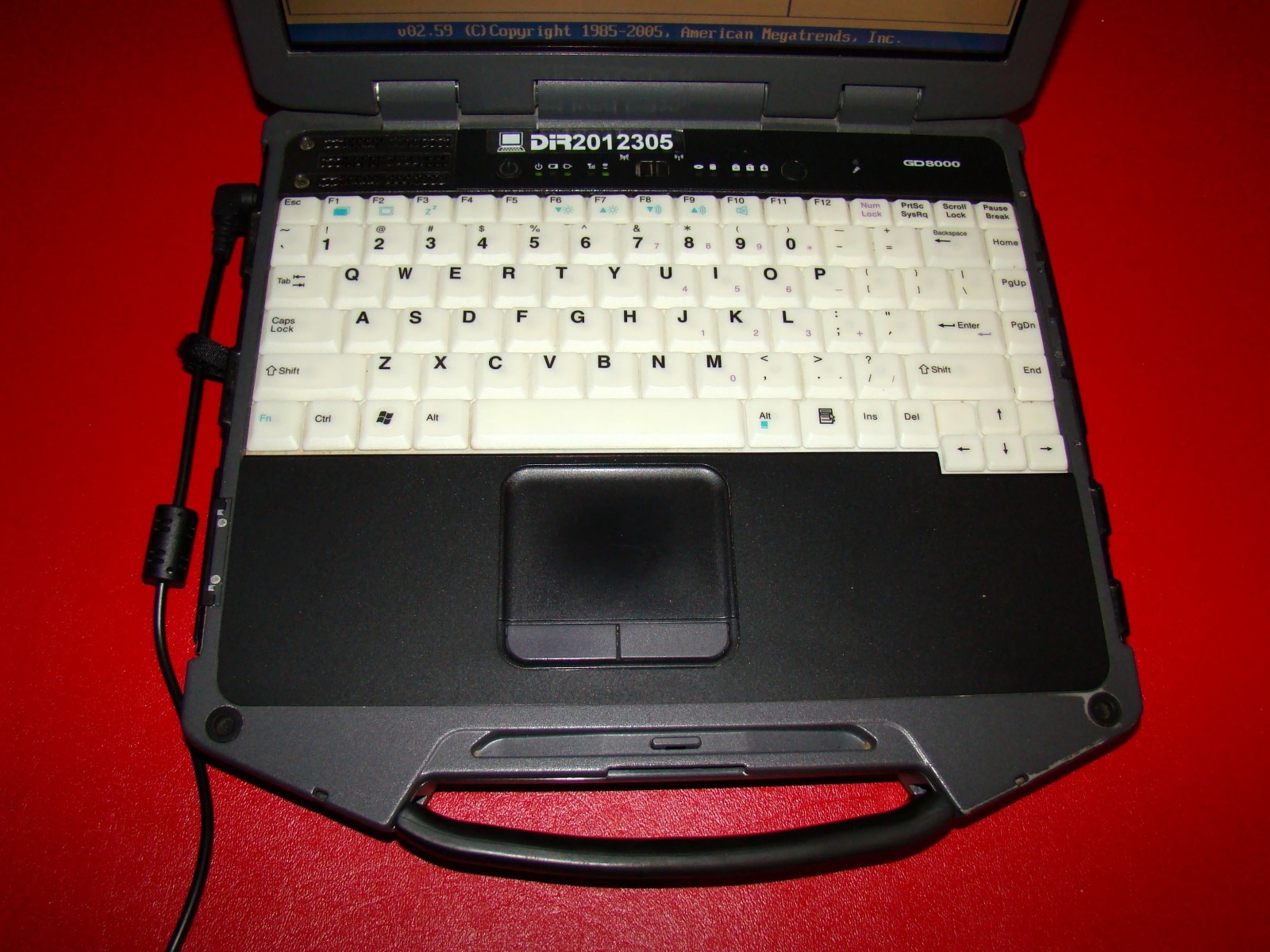 General Dynamics GD8000 Rugged Laptop CORE 2 DUO 1.86GHz 4GB RAM FOR PARTS