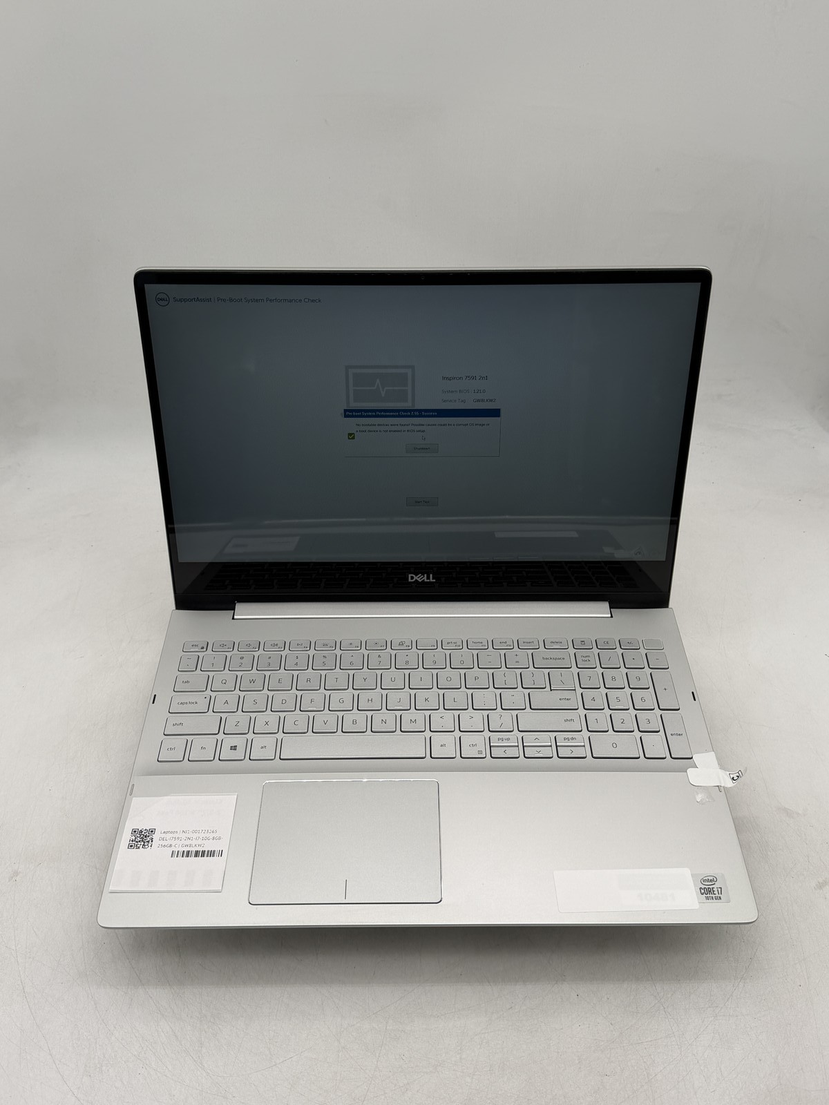 Dell Inspiron 7591 (2n1) 15.6″ i7-10510U 12GB 256GB NO OS Read