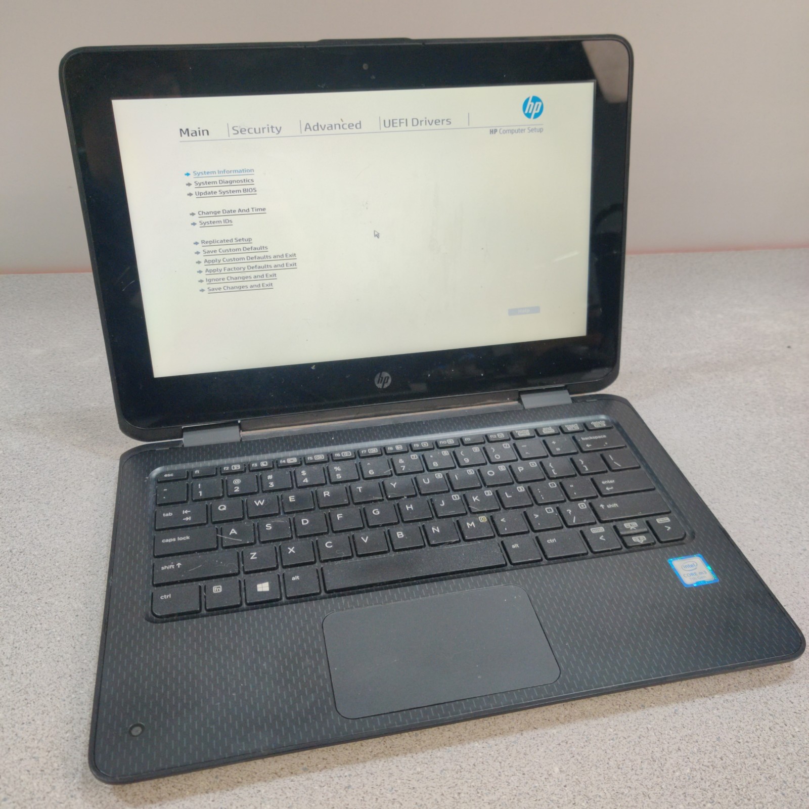 HP ProBook x360 11 G2 EE, Core-m3-7Y30 8GB RAM NO SSD/OS/AC ADAPTER – USED