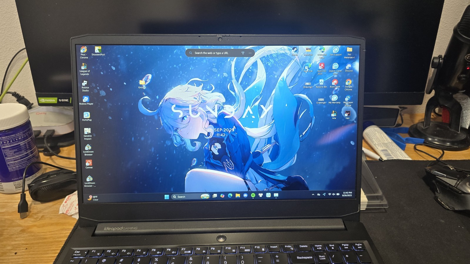Lenovo IdeaPad Gaming 3 15ACH6 Ryzen 7 5800H 3 .2GHz, 32GB RAM, RTX 3050