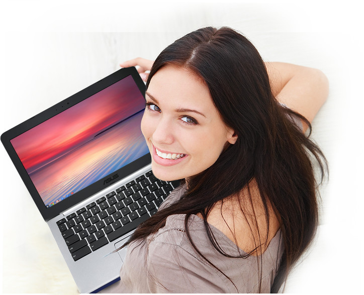 Asus Chromebook 2GB DDR3 16GB SSD Chrome OS C201P Rockchip 3288-CA 1.80GHz