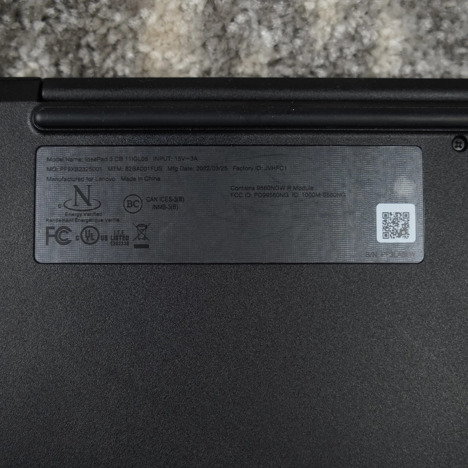 Lenovo IdeaPad 3CB1 Chromebook 11.6″ N4020 4GB 32GB Non Touch B Grade