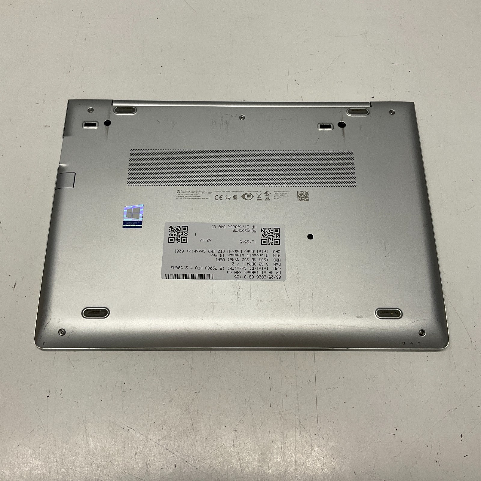 HP EliteBook 840 G5 Laptop Intel Core i5-7200U 8GB 256GB SSD Windows 10 Pro