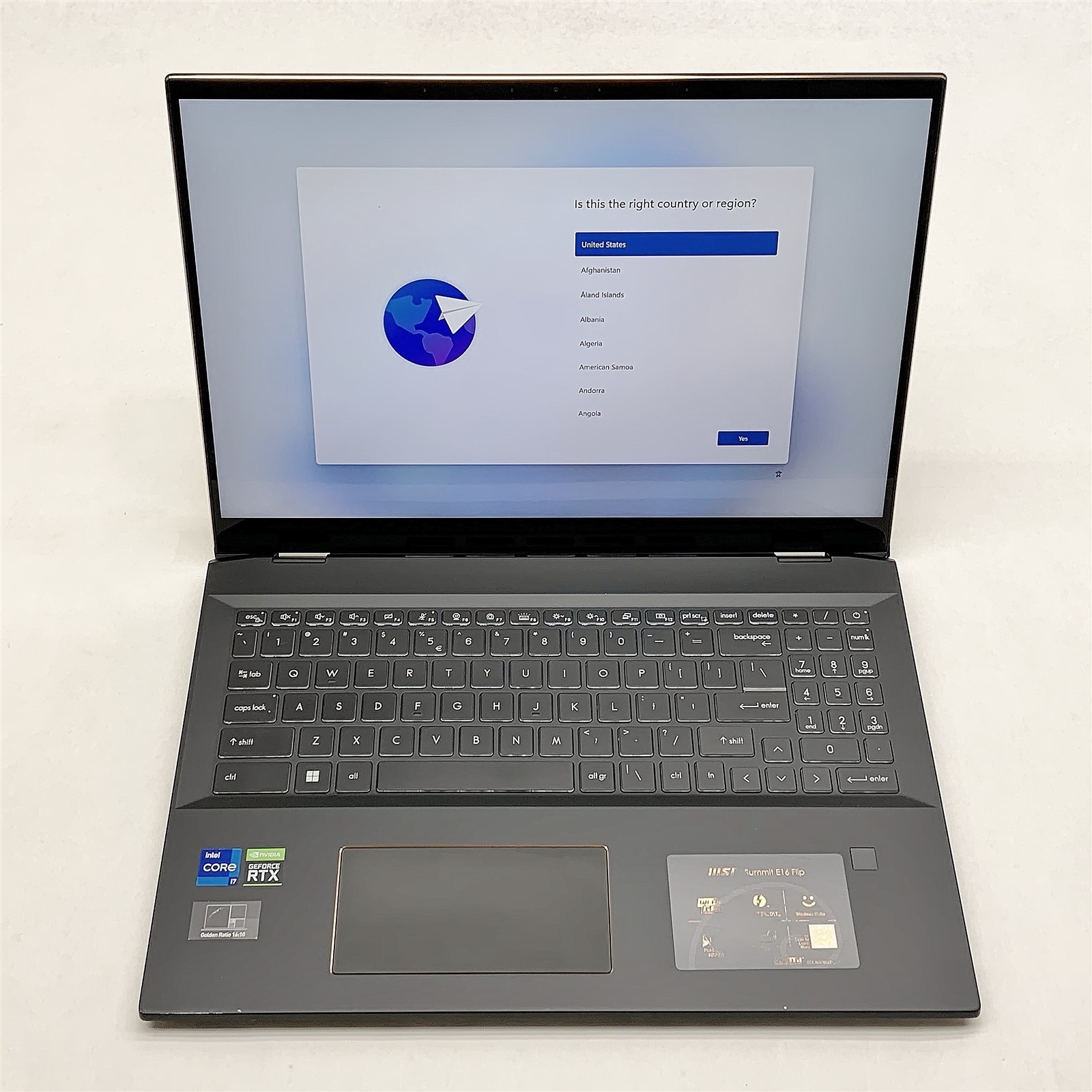 MSI Summit MS-1591 Laptop i7 1195G7 2.90GHZ 16″ 32GB 512GB NVMe RTX 3050 Win 11