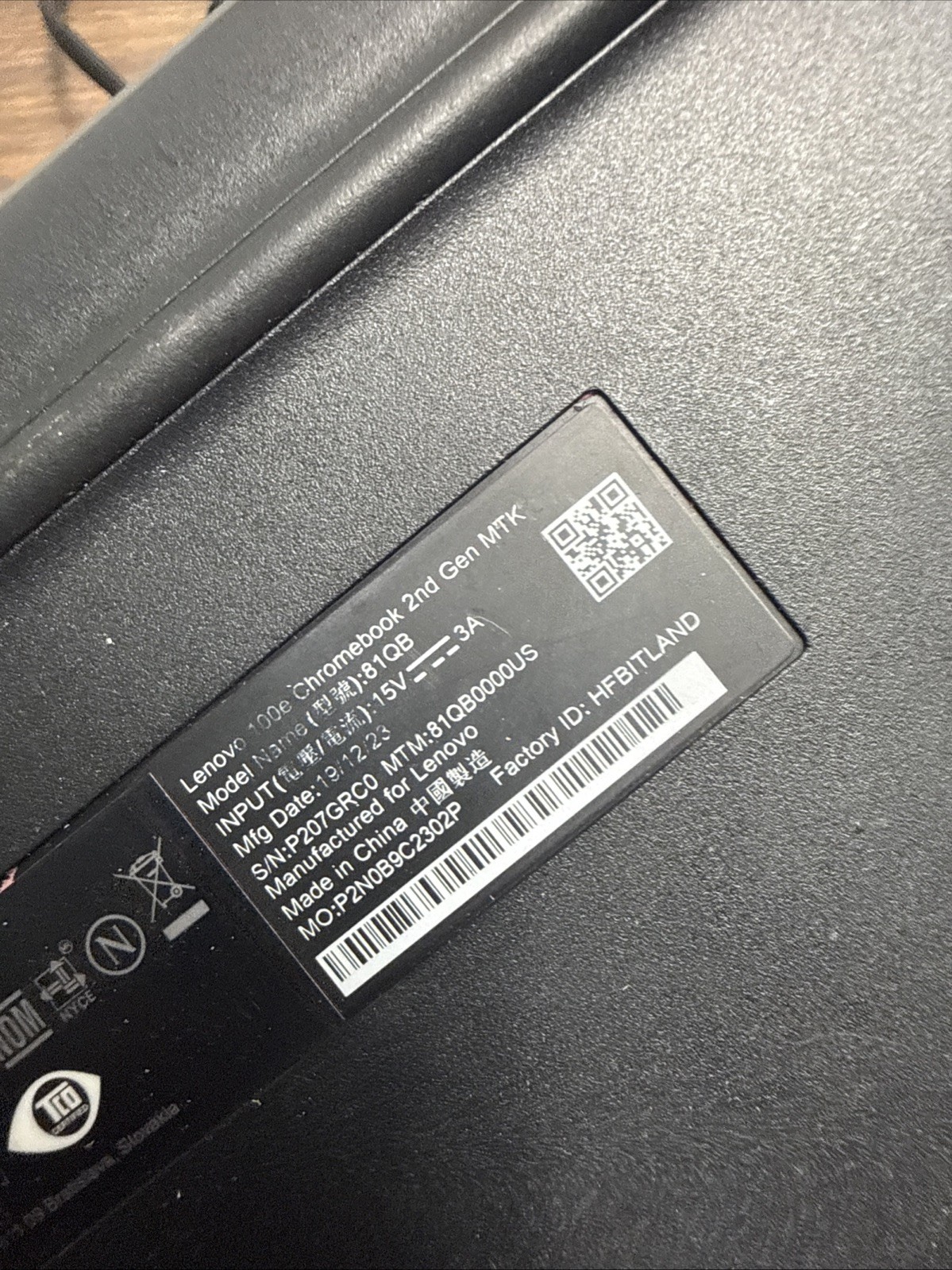 Lenovo 100e Chromebook 2nd Gen MTK 11.6″ 32GB 4GB Laptop RESET Tested