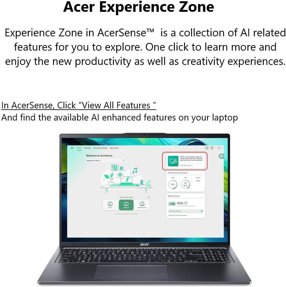 Acer Swift Go 16 Notebook 2.30 GHz 16GB RAM 1TB SSD Certified Refurbished