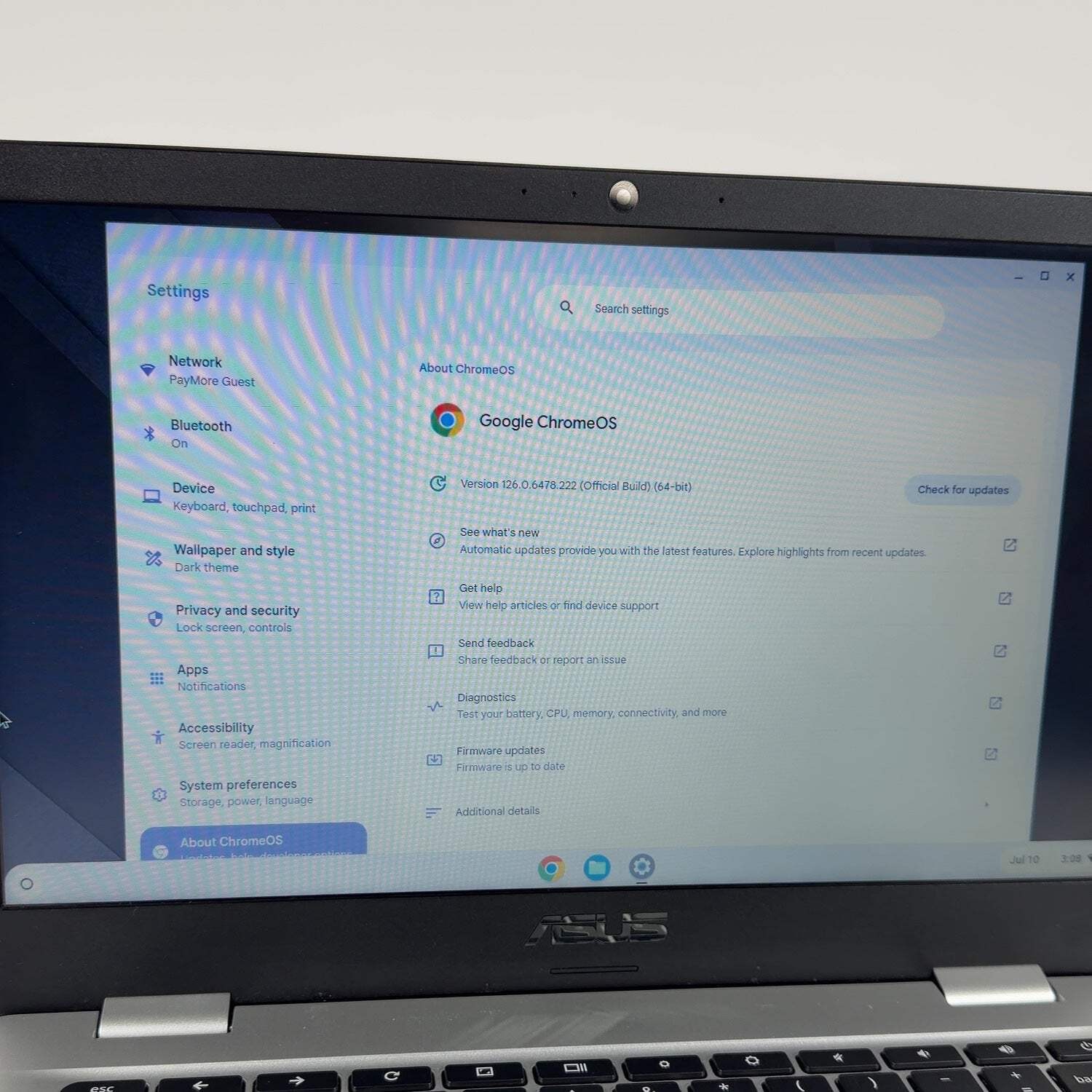 Asus Chromebook CX1 C423N 14″ Celeron N3350 1.0GHz 4GB RAM 64GB SSD