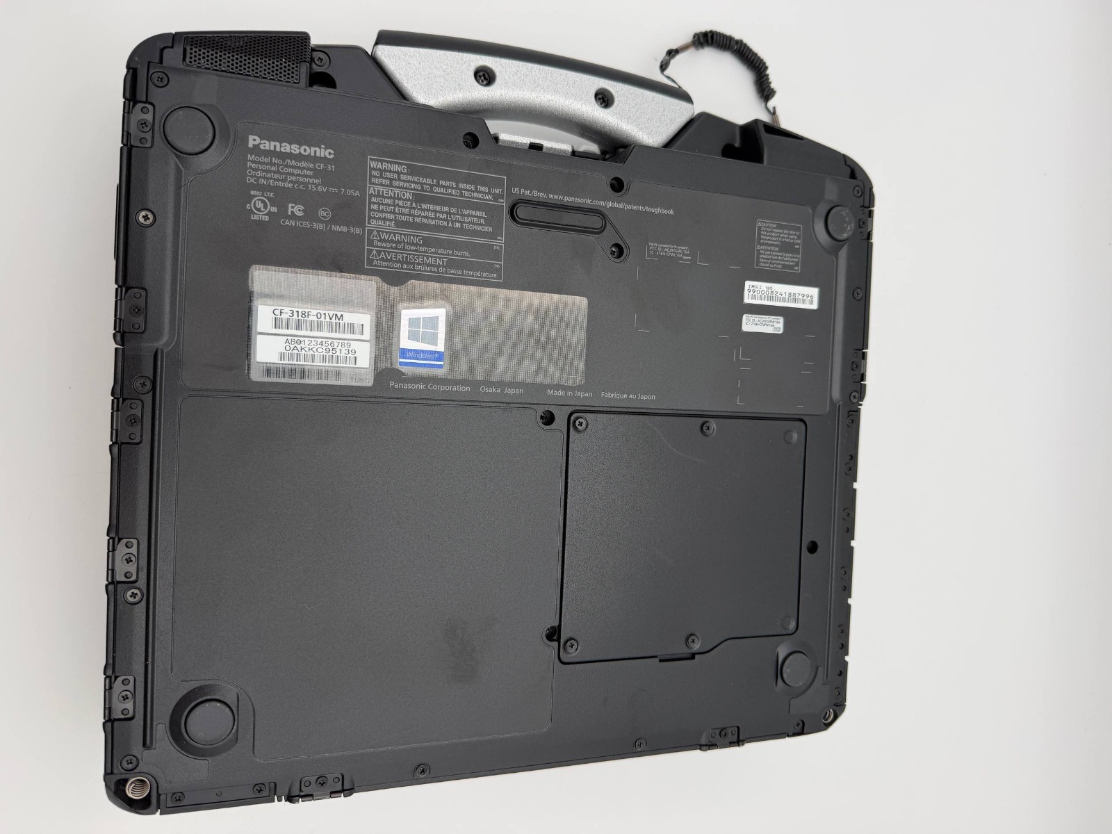1460 hours Panasonic Toughbook CF-31 MK6 i7-7600U 16GB 512GB SSD Win11pro 4G/DVD