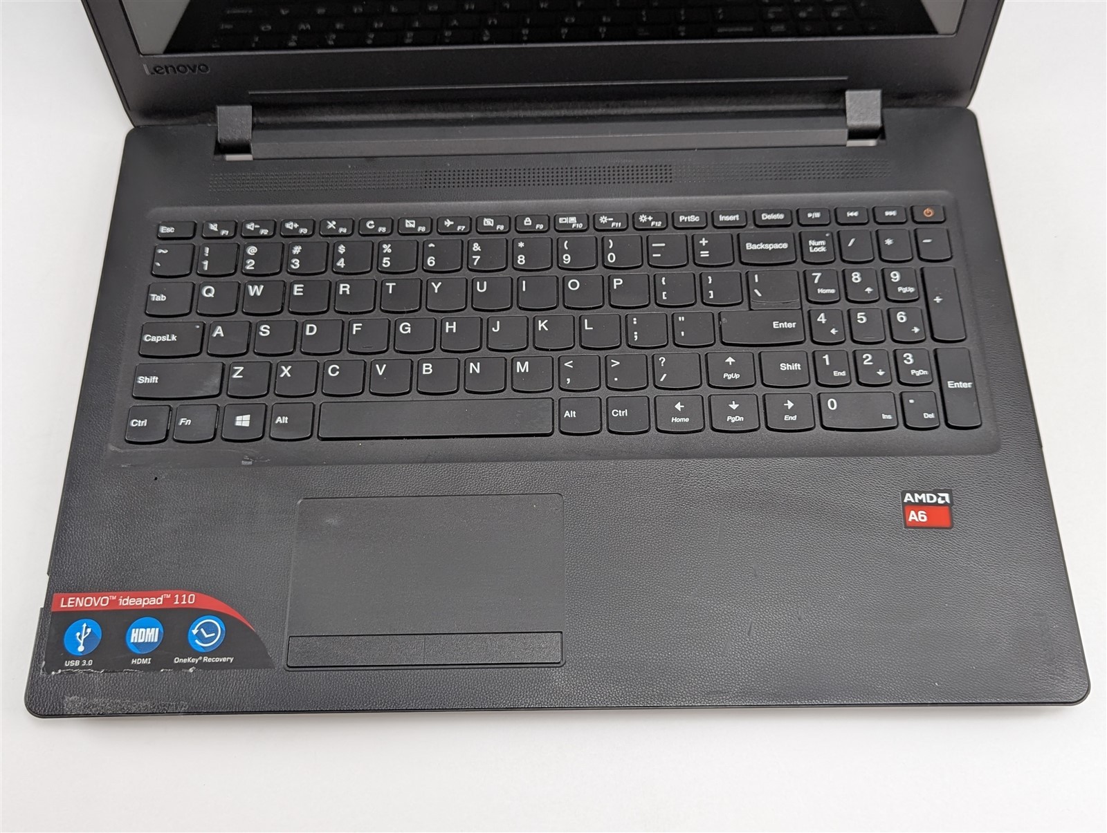 Lenovo IdeaPad 110 15.6” Touchscreen Laptop AMD A6-7310 4GB RAM No Storage Black