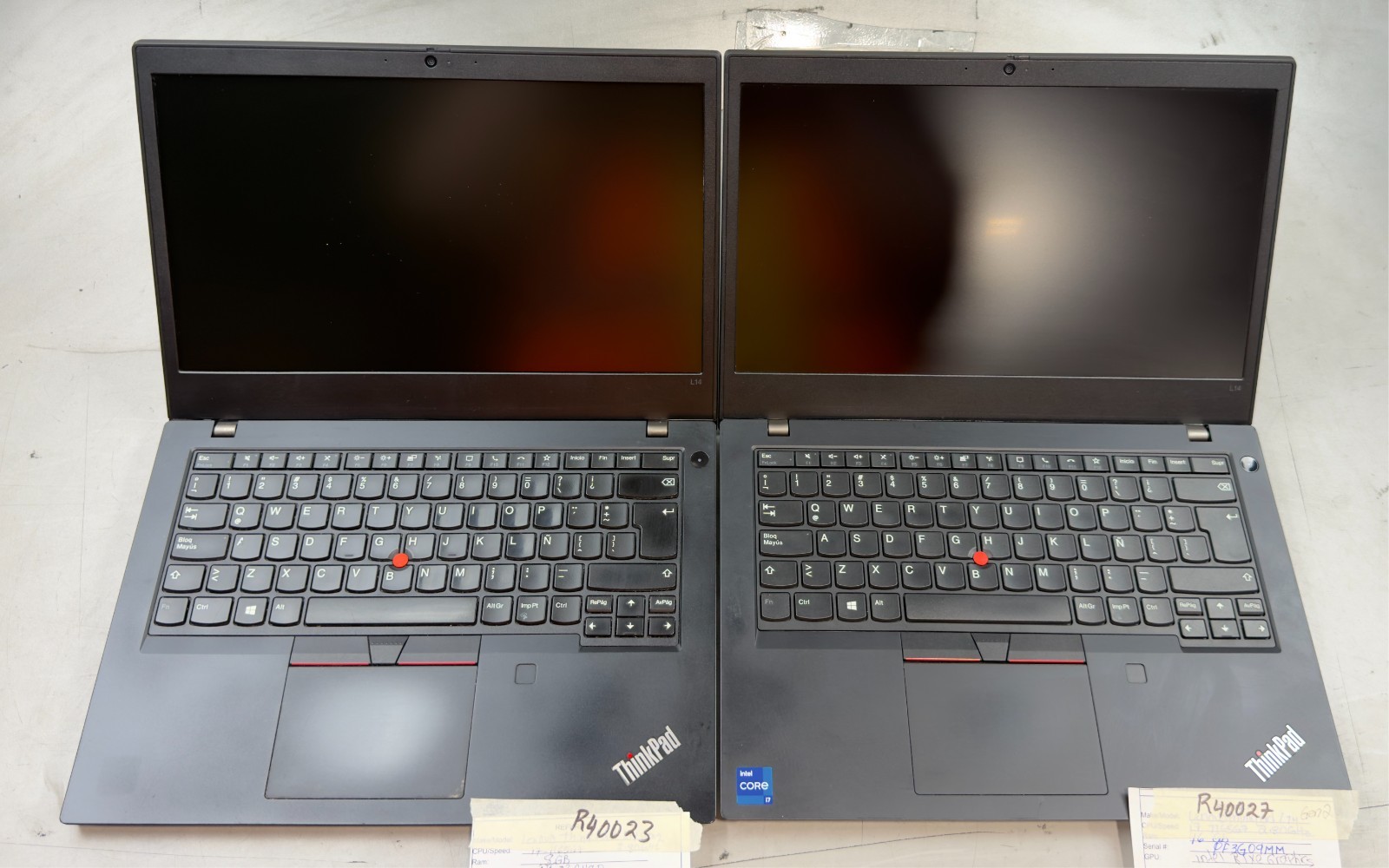 (Lot of 4) Lenovo Thinkpad L14 Gen 2 i7-1165G7 / MIX RAM / NO SSD -RL6154