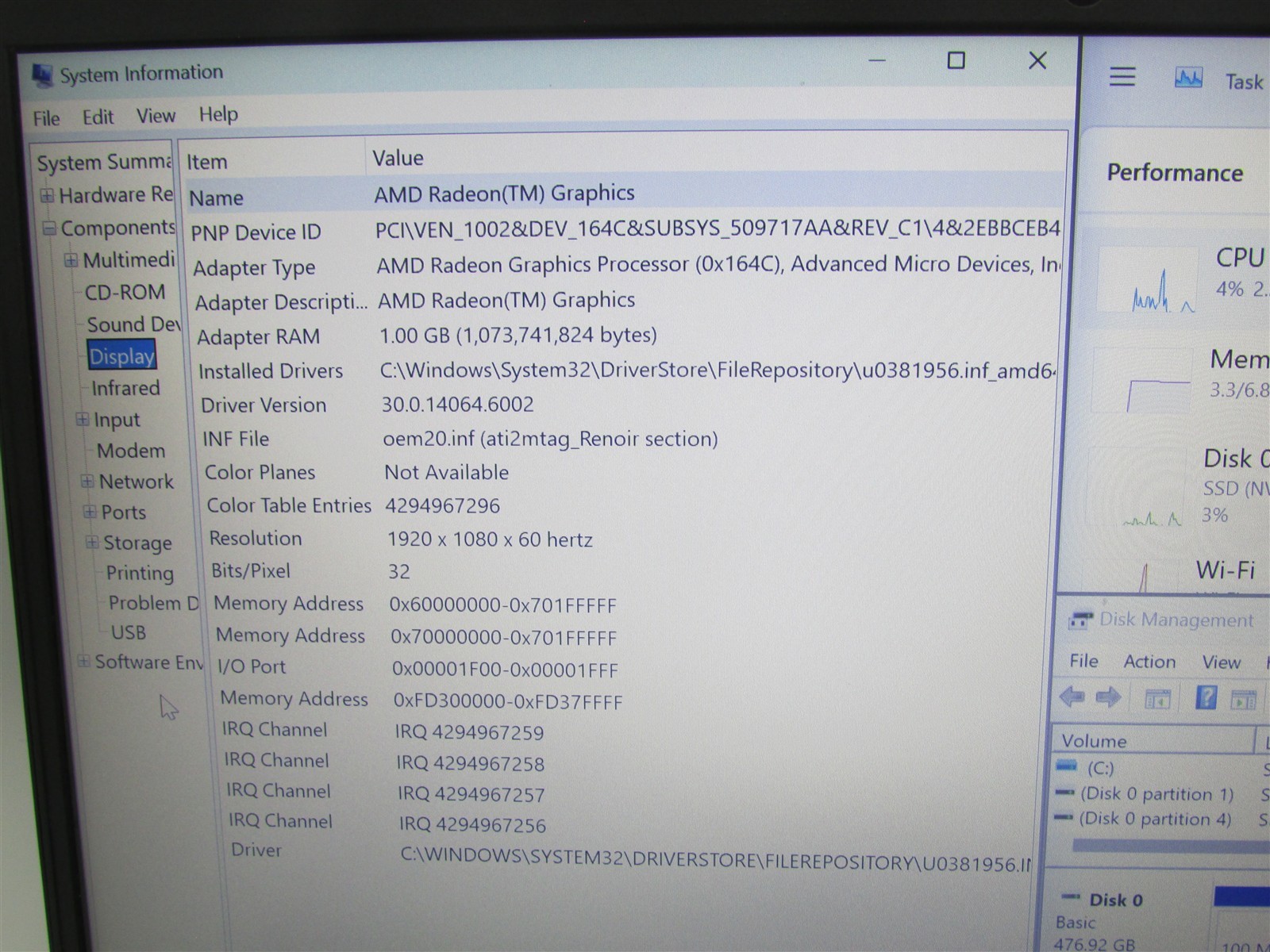 Lenovo Thinkpad E14 Ryzen 7 5700U 1.8GHz 8GB RAM 512GB NVME 14″ W11 Pro COSM DMG