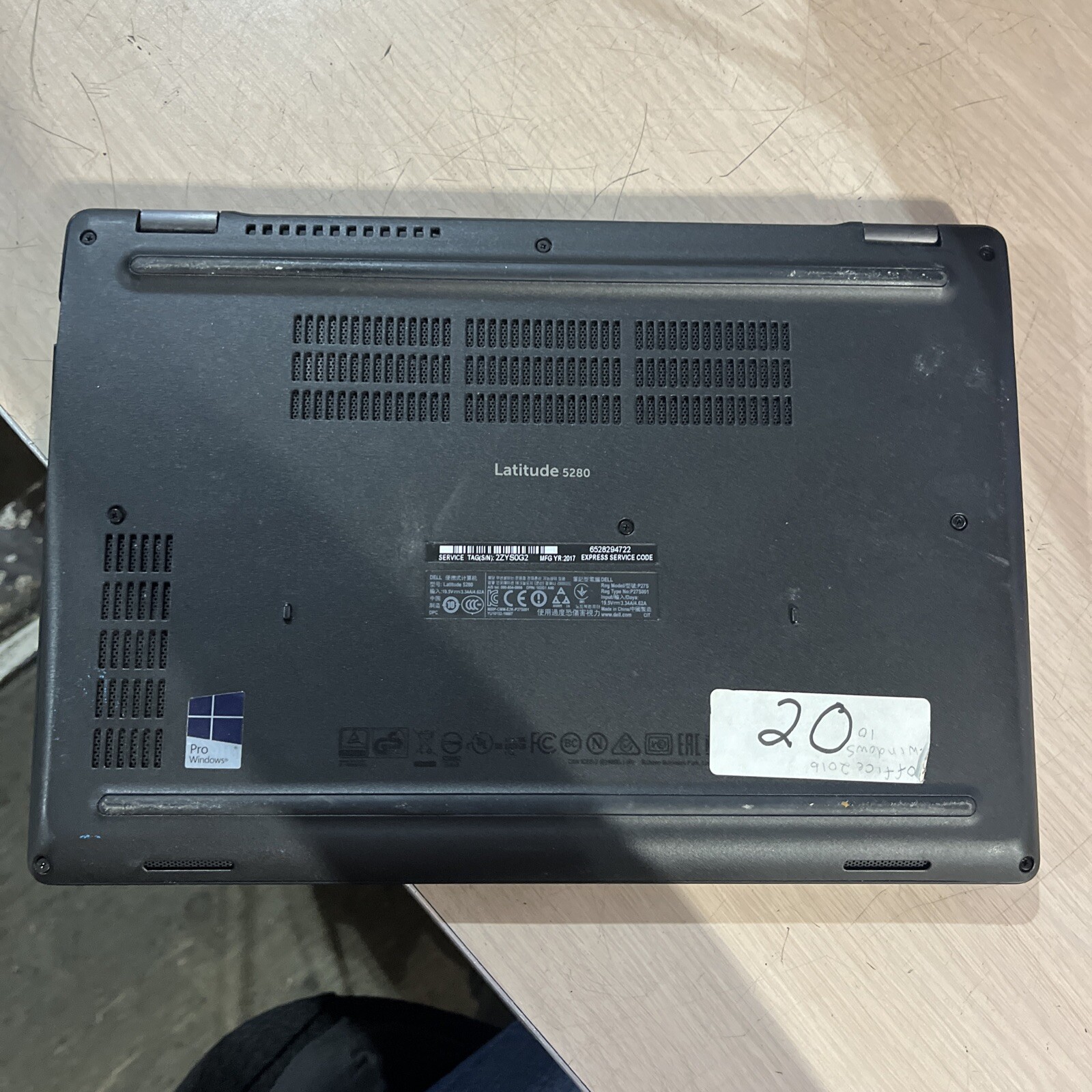 DELL LATITUDE 5280 INTEL CORE I3-7100U 2.40GHZ 8GB RAM NO HD