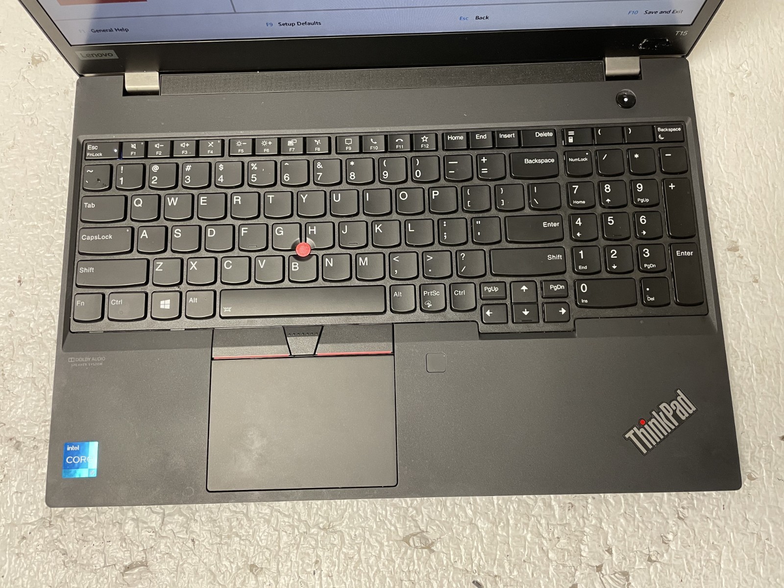 Lenovo ThinkPad T15 Gen 2 Intel i5-1135G7 @2.40GHz 16GB RAM NO SSD For Parts