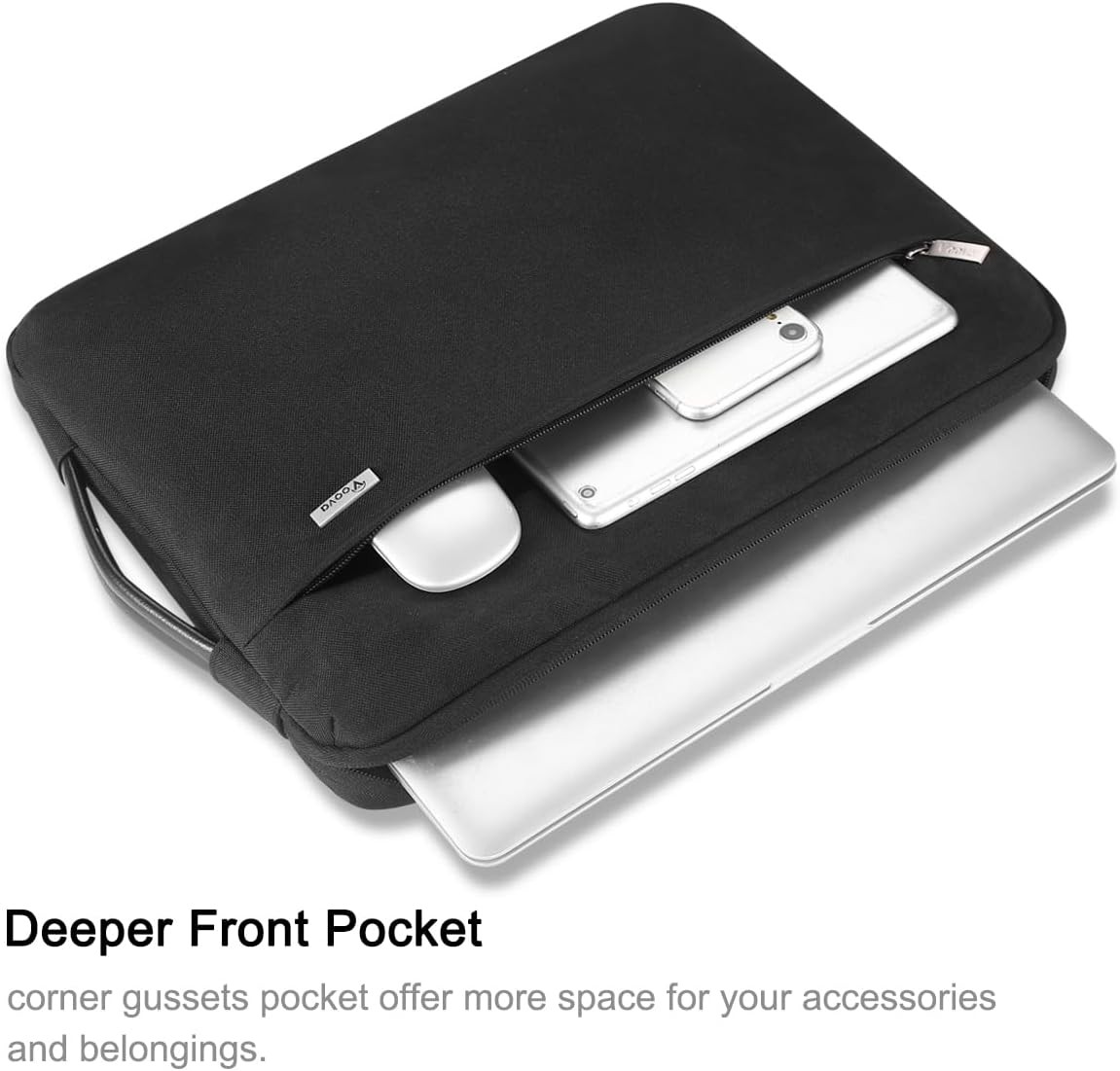 Slim Waterproof Laptop Sleeve 13-13.6 Inch with Handle for MacBook Air 2020-2024