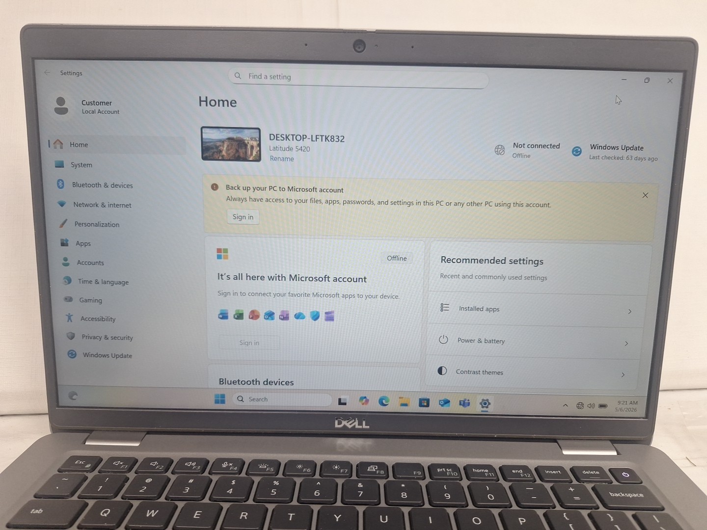 Dell Latitude 5420 14″ FHD Laptop i5 1145G7 @4.40Ghz 16GB 256GB SSD Windows 11