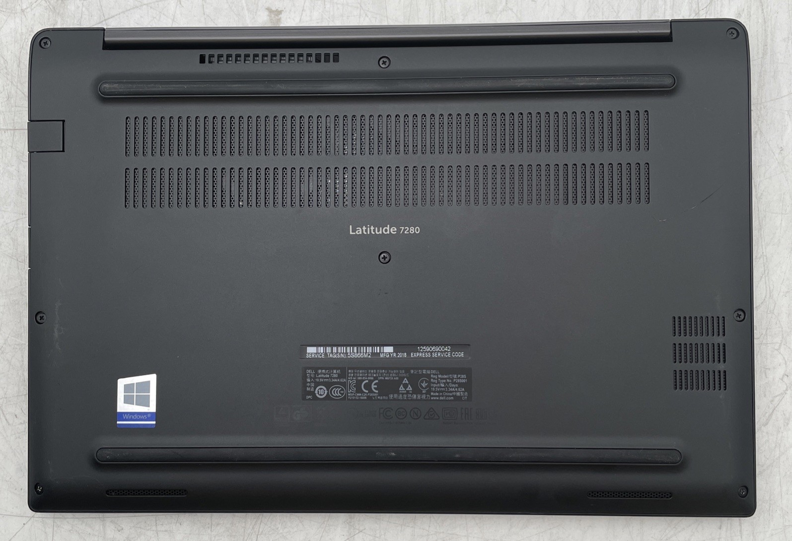Dell Latitude 7280 Intel i7-6600U 2.6GHz 8 GB RAM No Storage No Batt No OS
