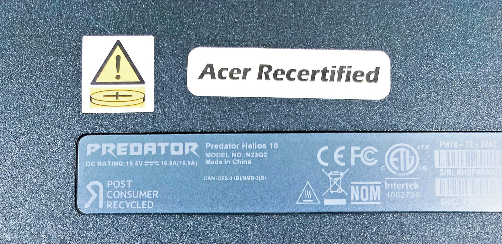 GAMING Acer Predator Helios 18 N23Q2 i9-14900HX 32GB RAM 2TB SSD GeForce RTX4090