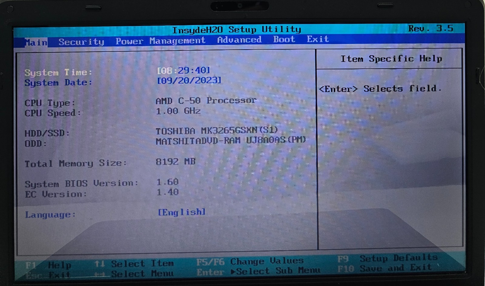Toshiba Satellite C655D-S5200 15.6″ Laptop AMD C-50 8GB RAM 320GB HDD NO OS (FL)