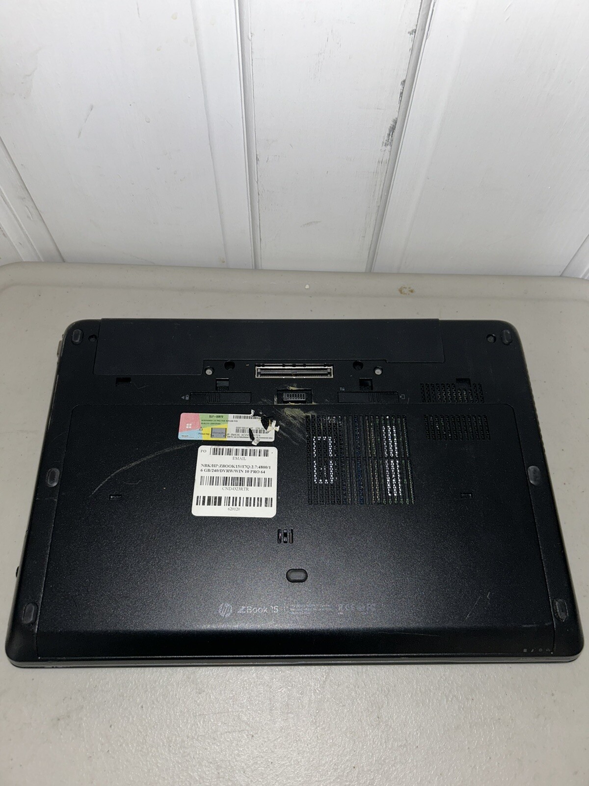HP ZBook 15, HP Laptop, Windows 10 Pro, HP ZBook 15, 17Q:2.7:4800, READ PARTS