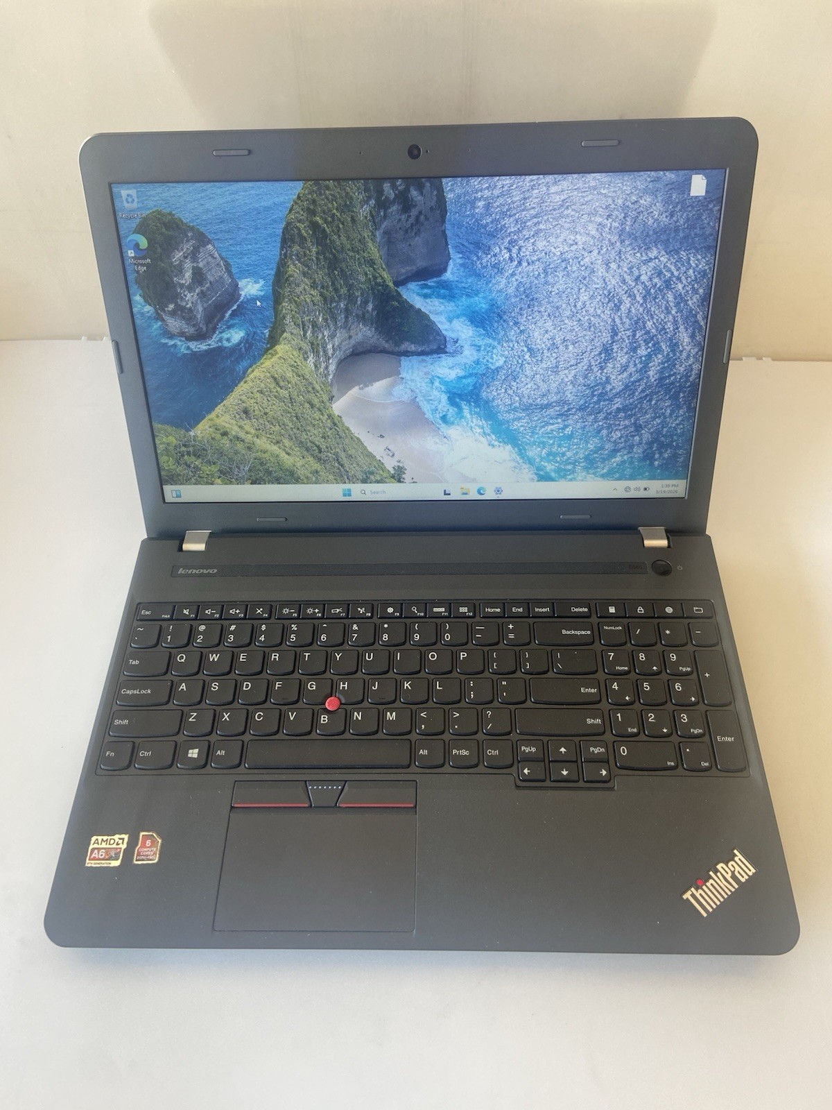 LENOVO ThinkPad E565 Laptop AMD A6-8500P RADEON R5 4GB RAM 500GB Hard Drive