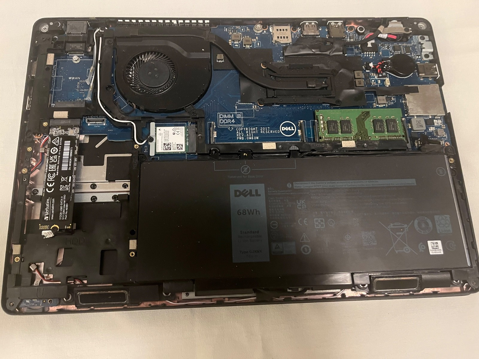 Updated price! Dell Latitude 5480, Lightly used condition, New 512 NVME GB SSD