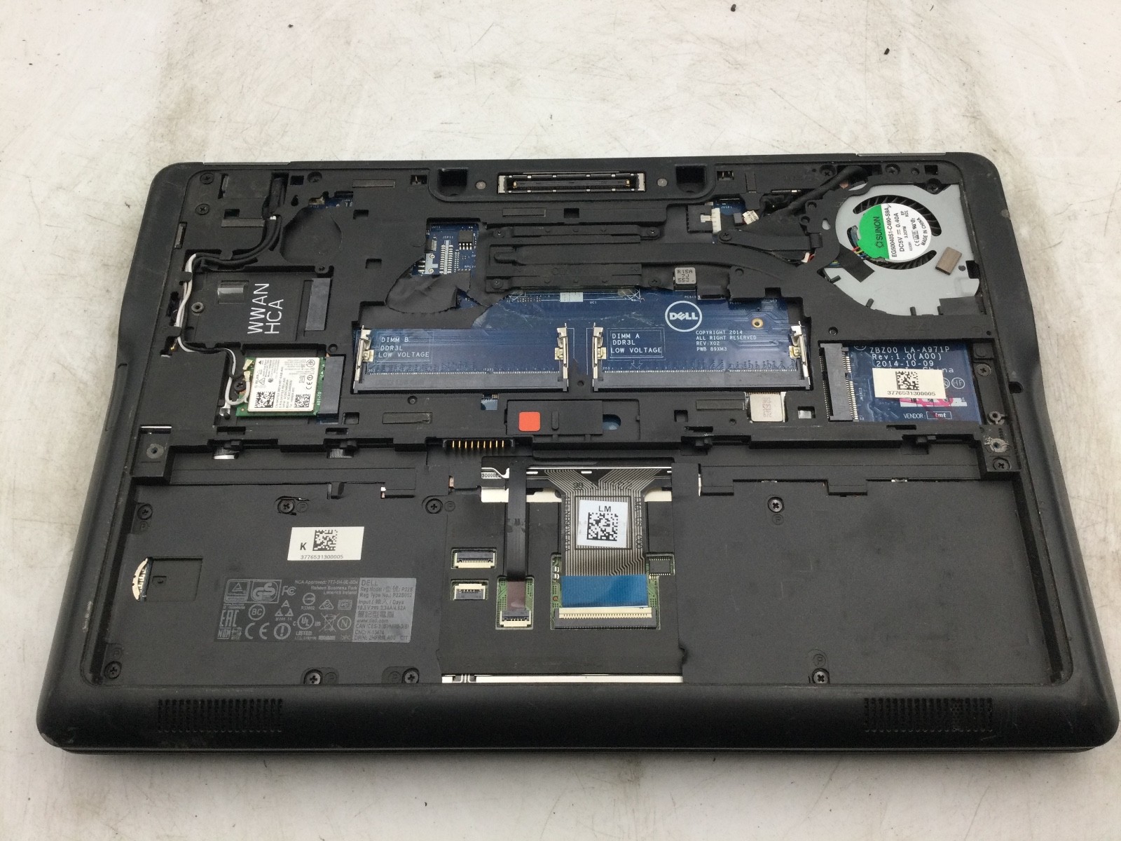 DELL LATITUDE E7250 – BOOTS TO BIOS – INTEL I5 5300 – NO RAM – READ DESC -BB