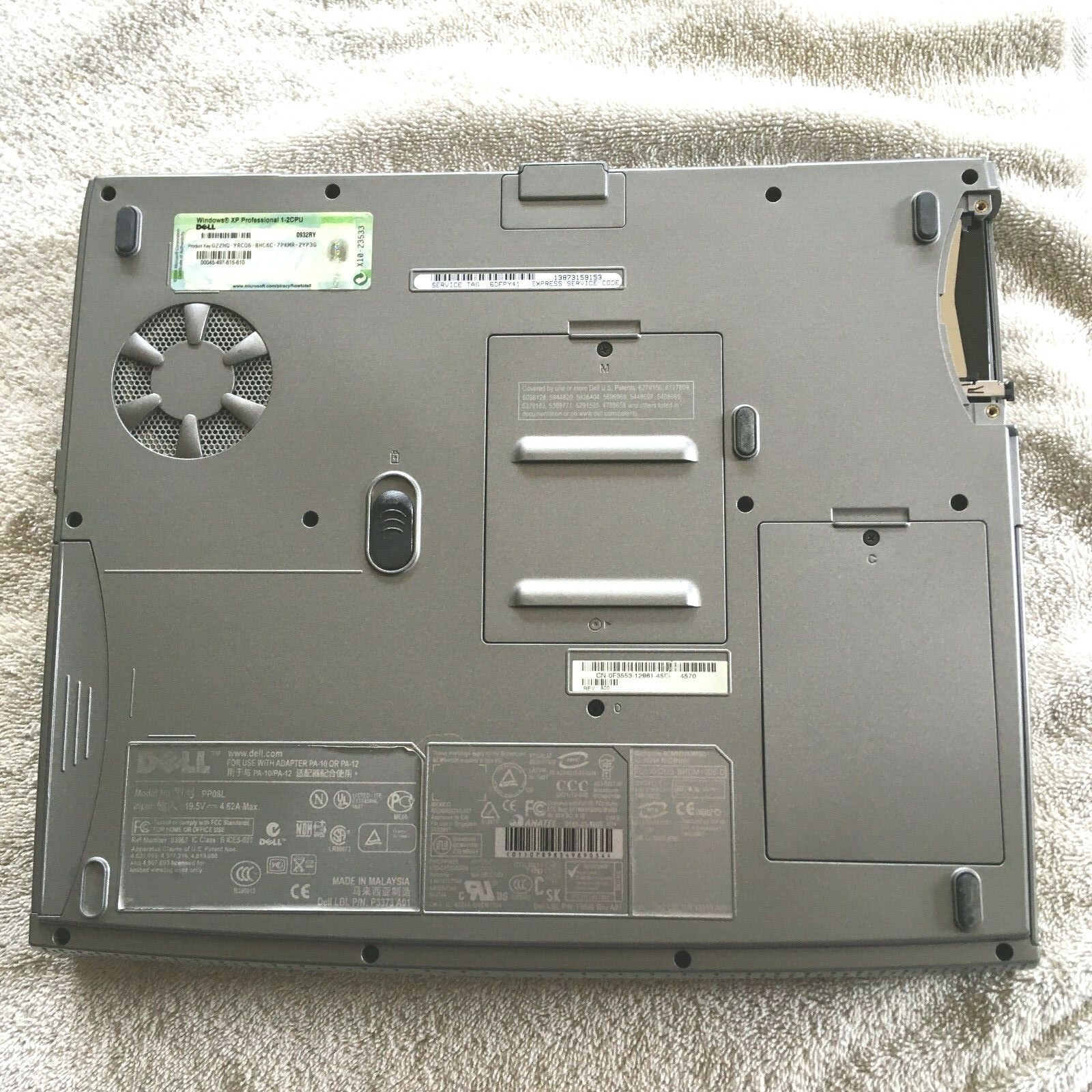 Dell Laptop Inspiron 1150 Model PP08L Auction #12