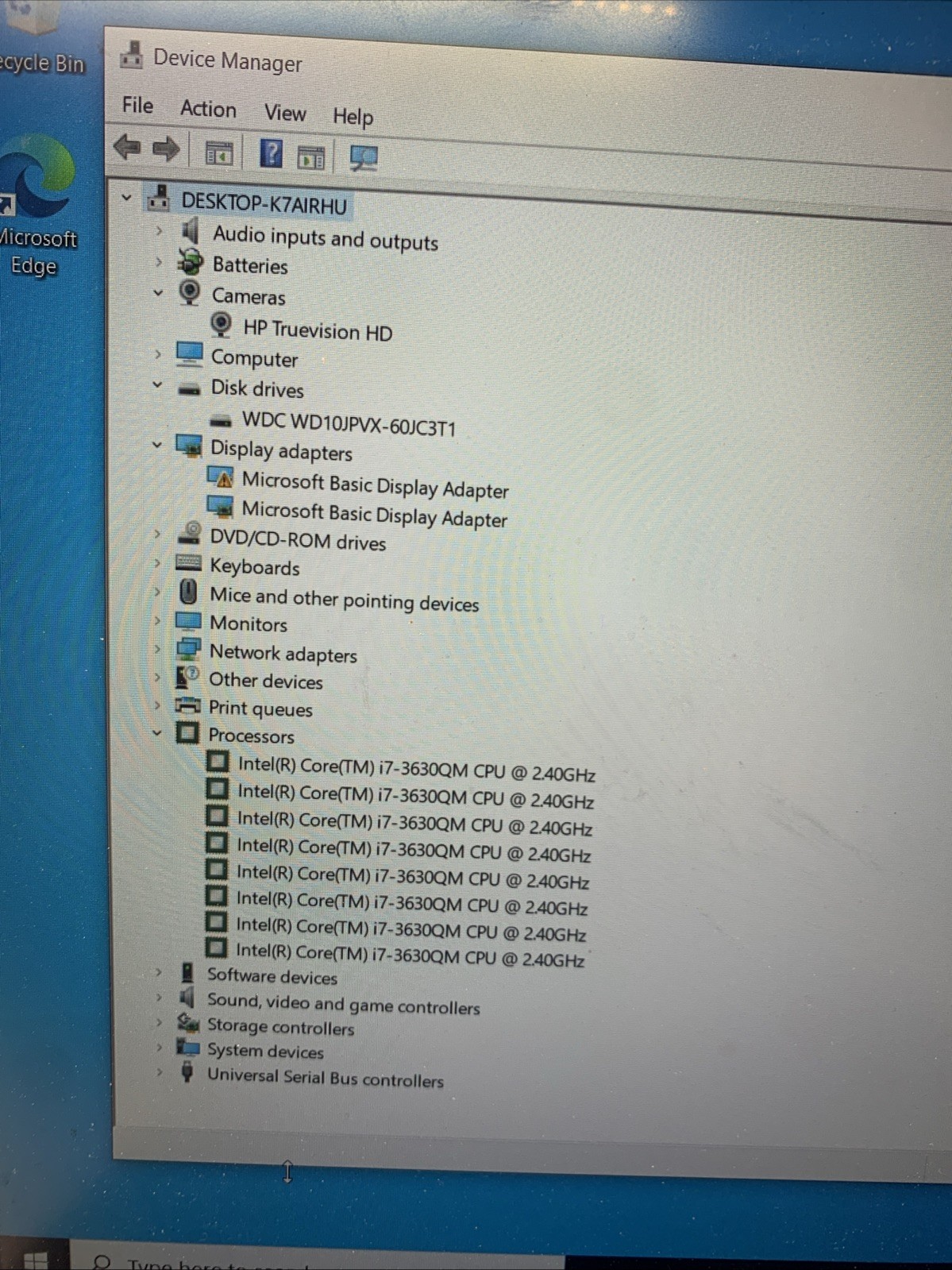 HP ENVY dv6 i7-3630QM 8GB 1TB HDD 15.6″ No OS No Batt Laptop FHD Beats Blu-ray