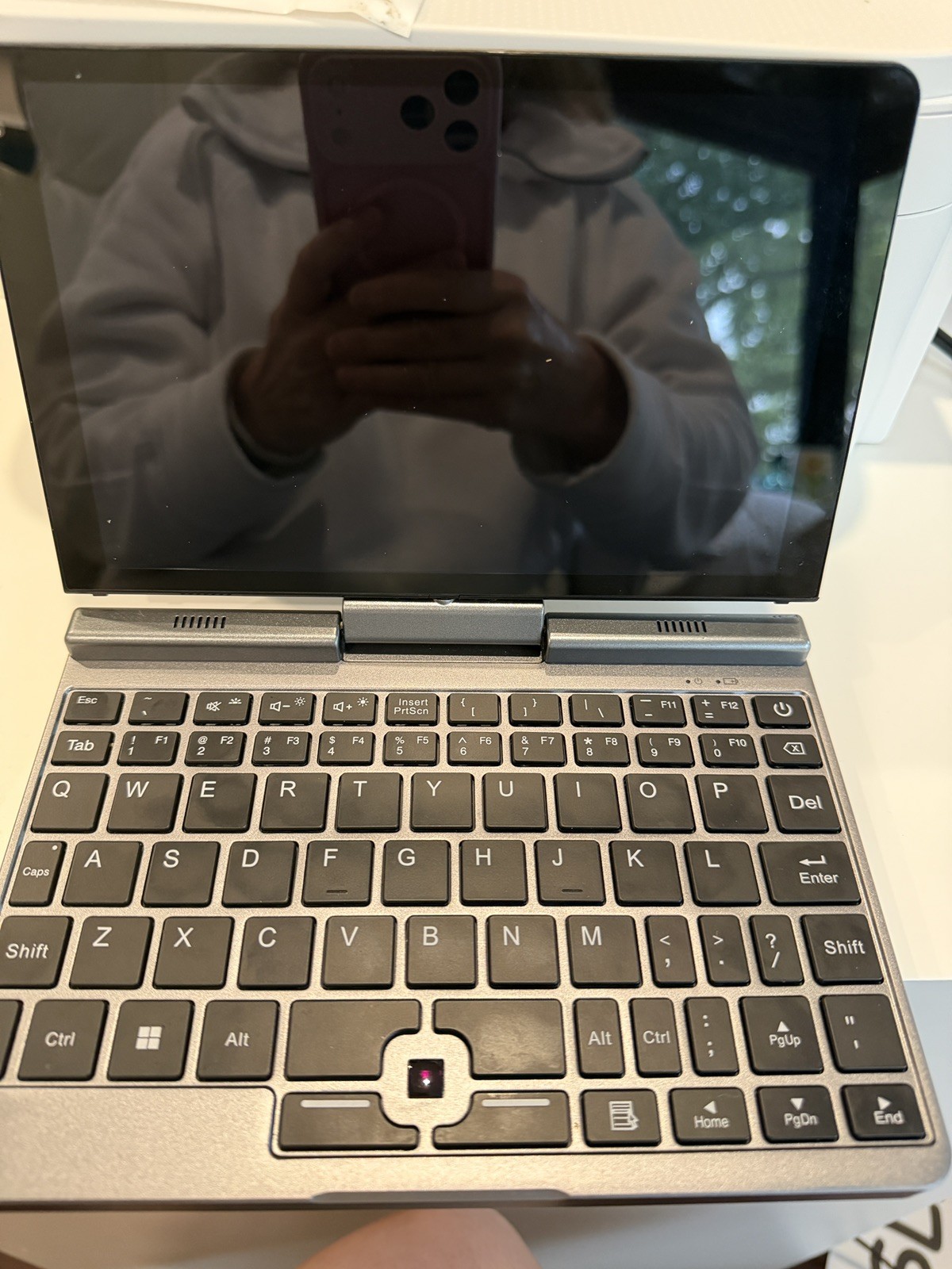 KOOFORWAY 8 Inch 2-in-1 Mini Laptop,HD Rotatable BP8(12GB+512GB), Silver