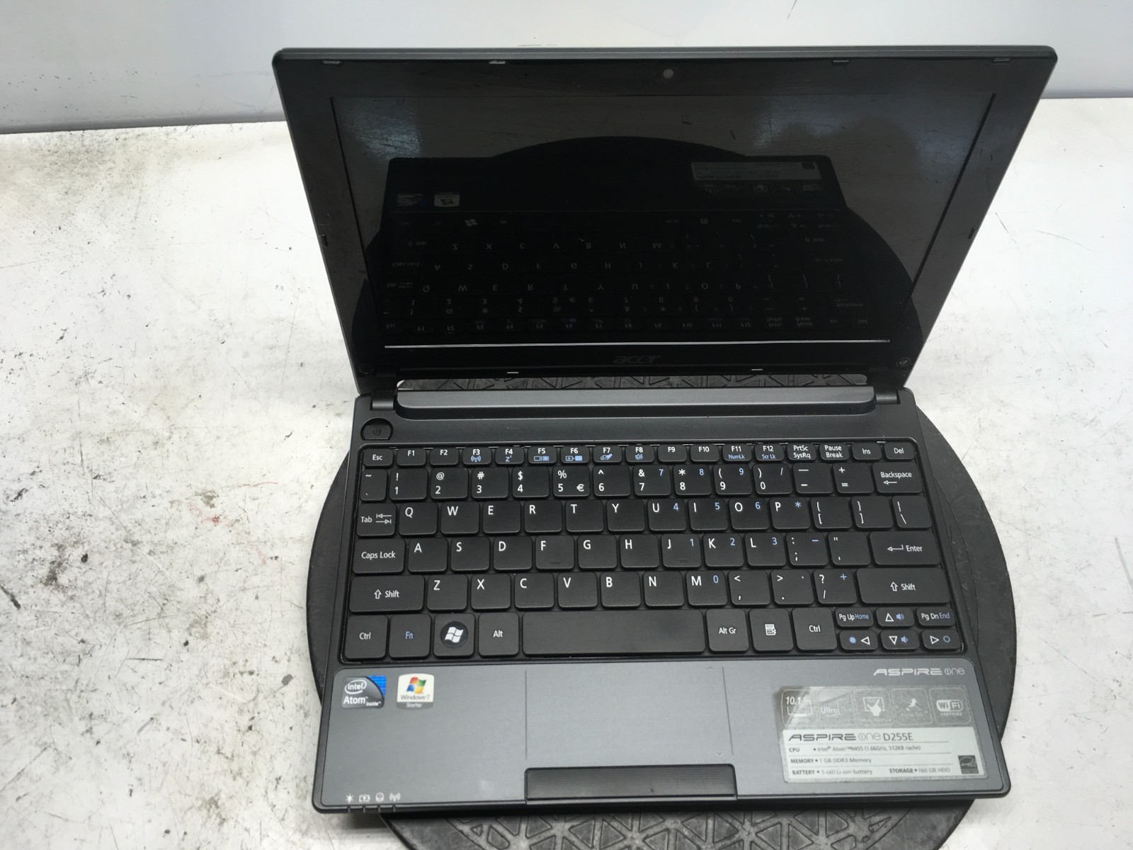 Acer Aspire One D255E Intel Atom N455 1.66GHz 1 GB NO HDD