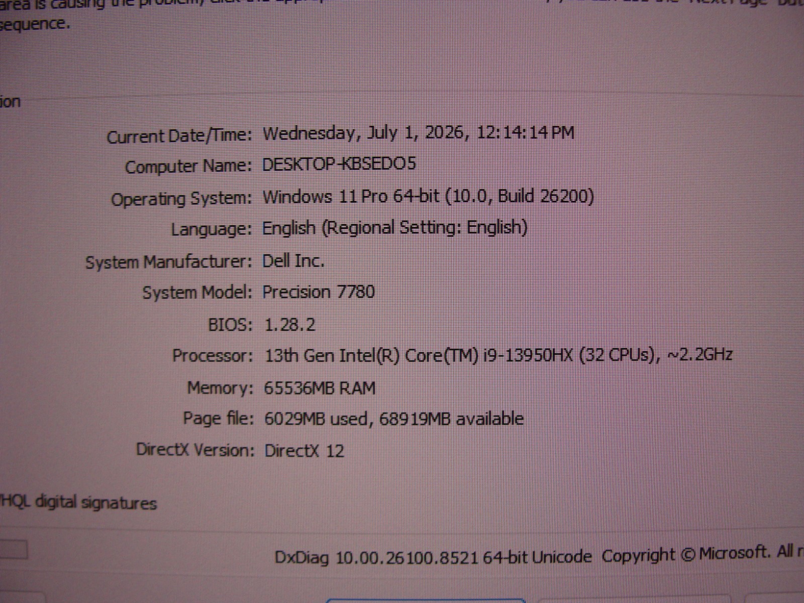 Dell Precision 7780 17.3″FHD i9-13950HX 2.2 GHz 64GB 1TB RTX 4000 ADA WRTY 2029