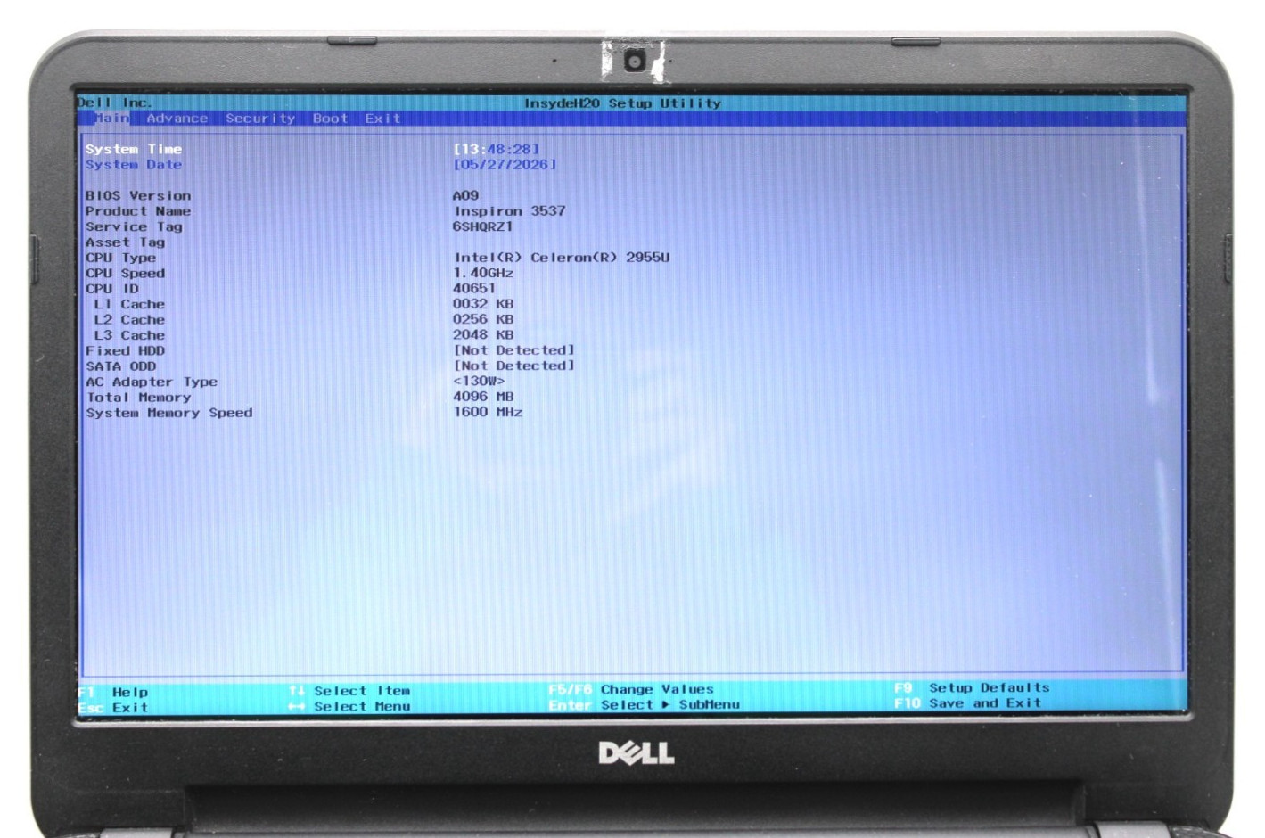 Dell Inspiron 15-3537 Celeron-N4000@1.1GHz 4GB DDR3 NO STORAGE/OS *USED/TESTED*