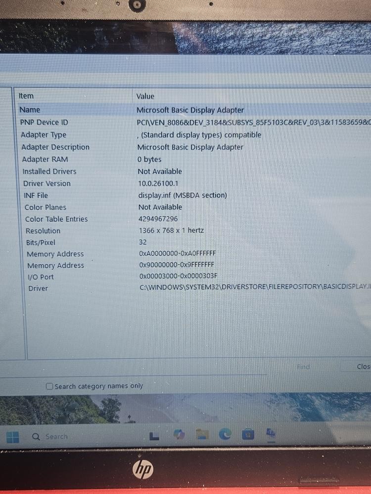 HEWLETT PACKARD HP 15 *read description*** (P17030374)