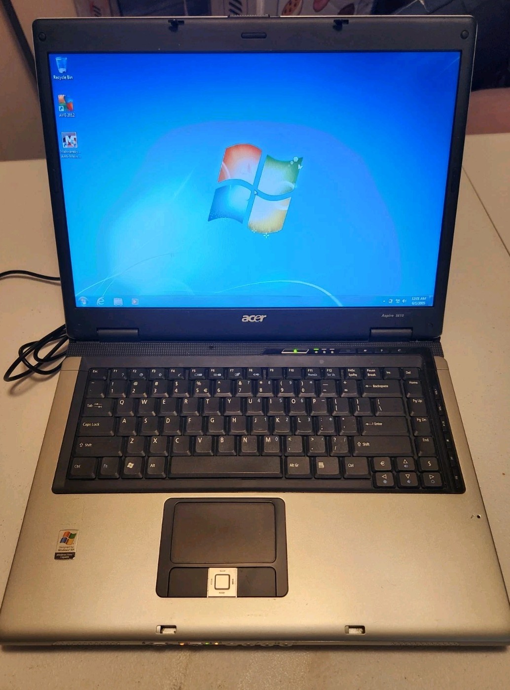 Acer Aspire 5610 15.4 inch Laptop 1.66Ghz 2.5GB RAM Tested Working
