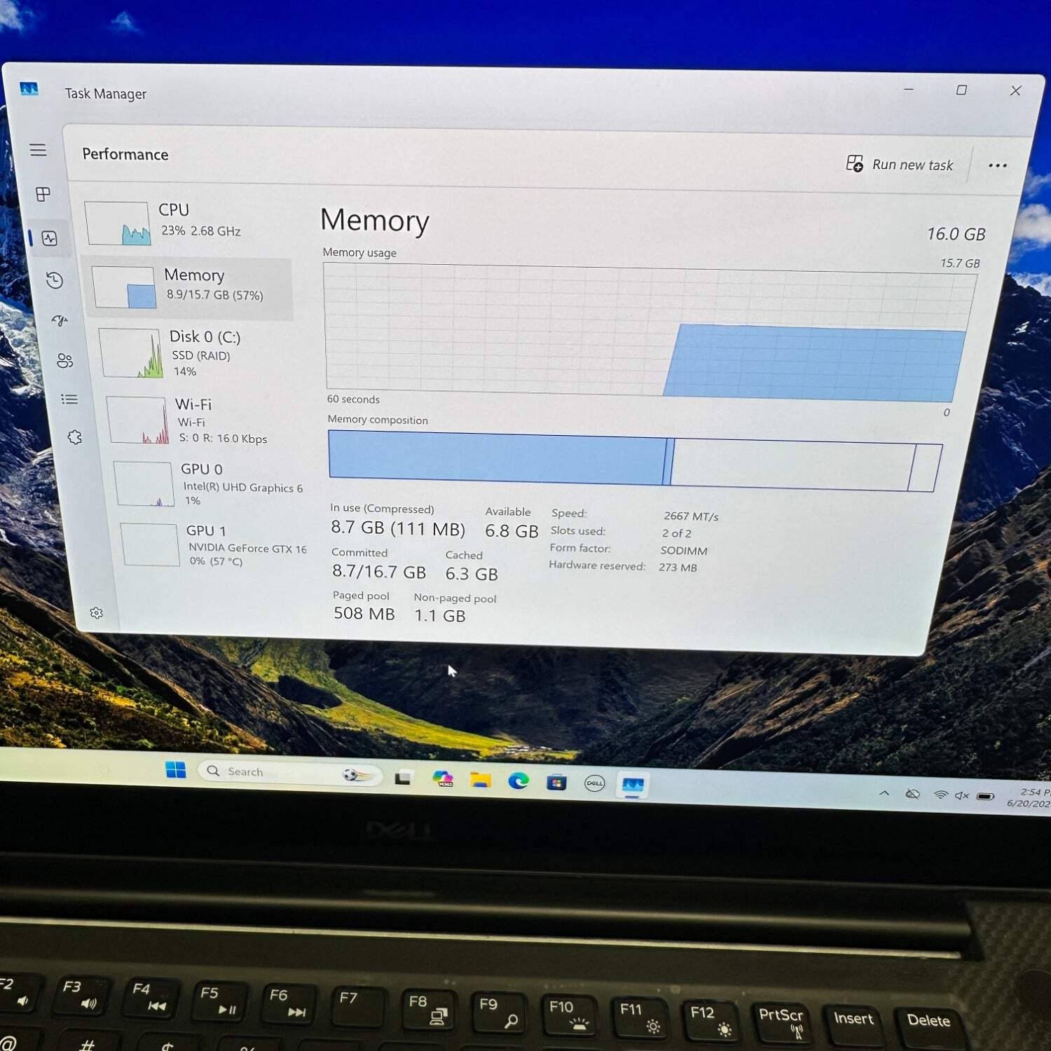 Dell XPS 14 7590 15.6″ i7-9750H 2.6GHz 16GB RAM 512GB SSD GeForce GTX 1650