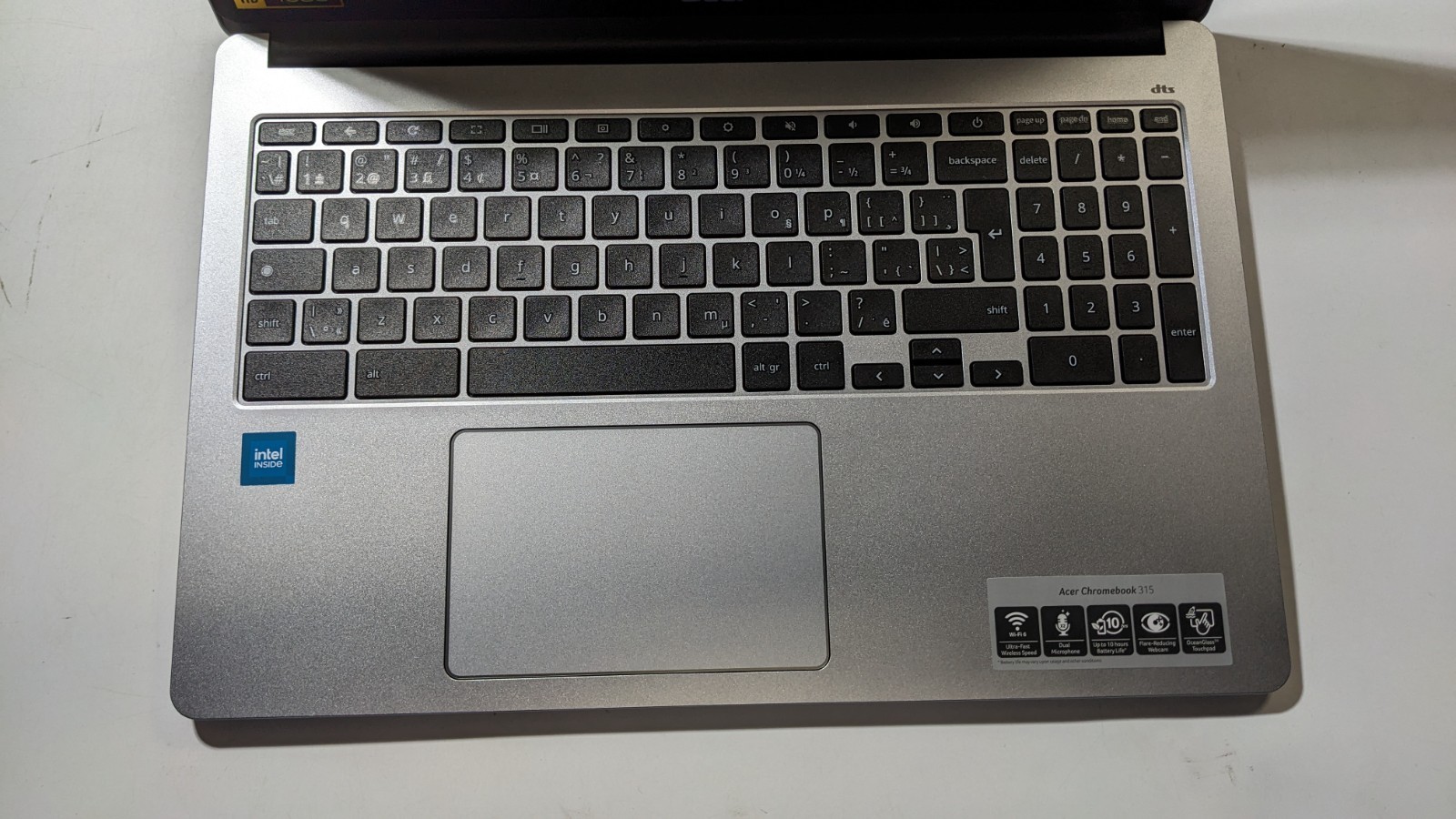 Acer Chromebook CB315-4HT-C22B, 15.6 in Intel Celeron N4500 & 128GB Storage