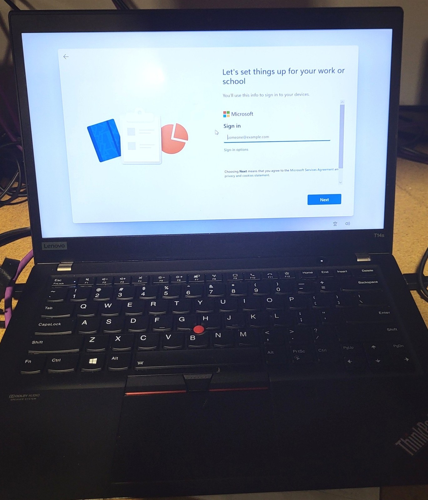 Scratched LCD Lenovo ThinkPad T14s Gen 1 Intel i7-10510U 1.8GHz 16GB 256GB SSD