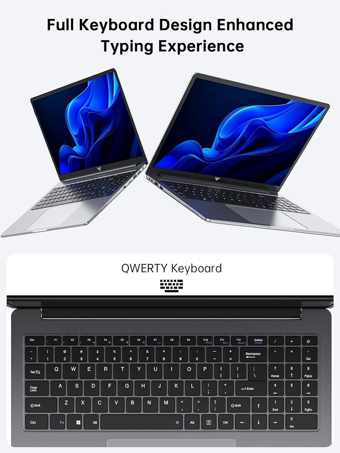 Game laptop, 256GB NVMe solid-state drive, 8GB memory, INTER N97, 15.6-inch