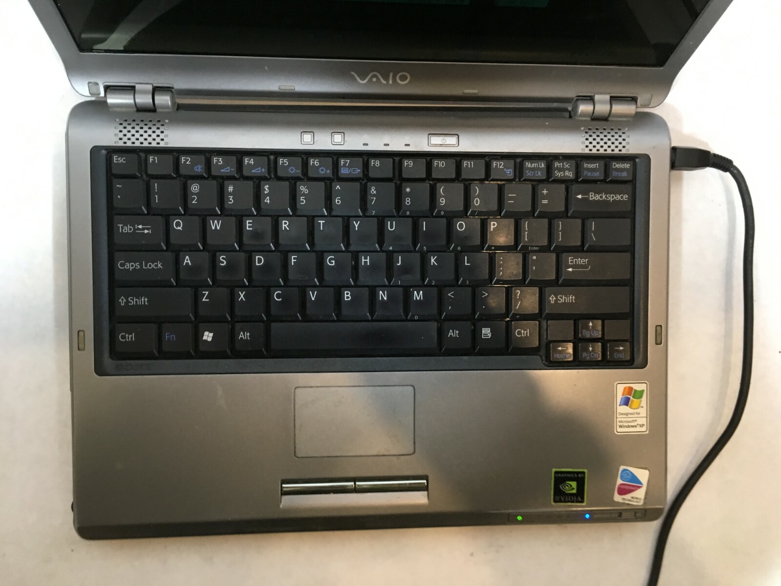Sony Vaio Case Damage Bad Screen For Parts or Repair -FT