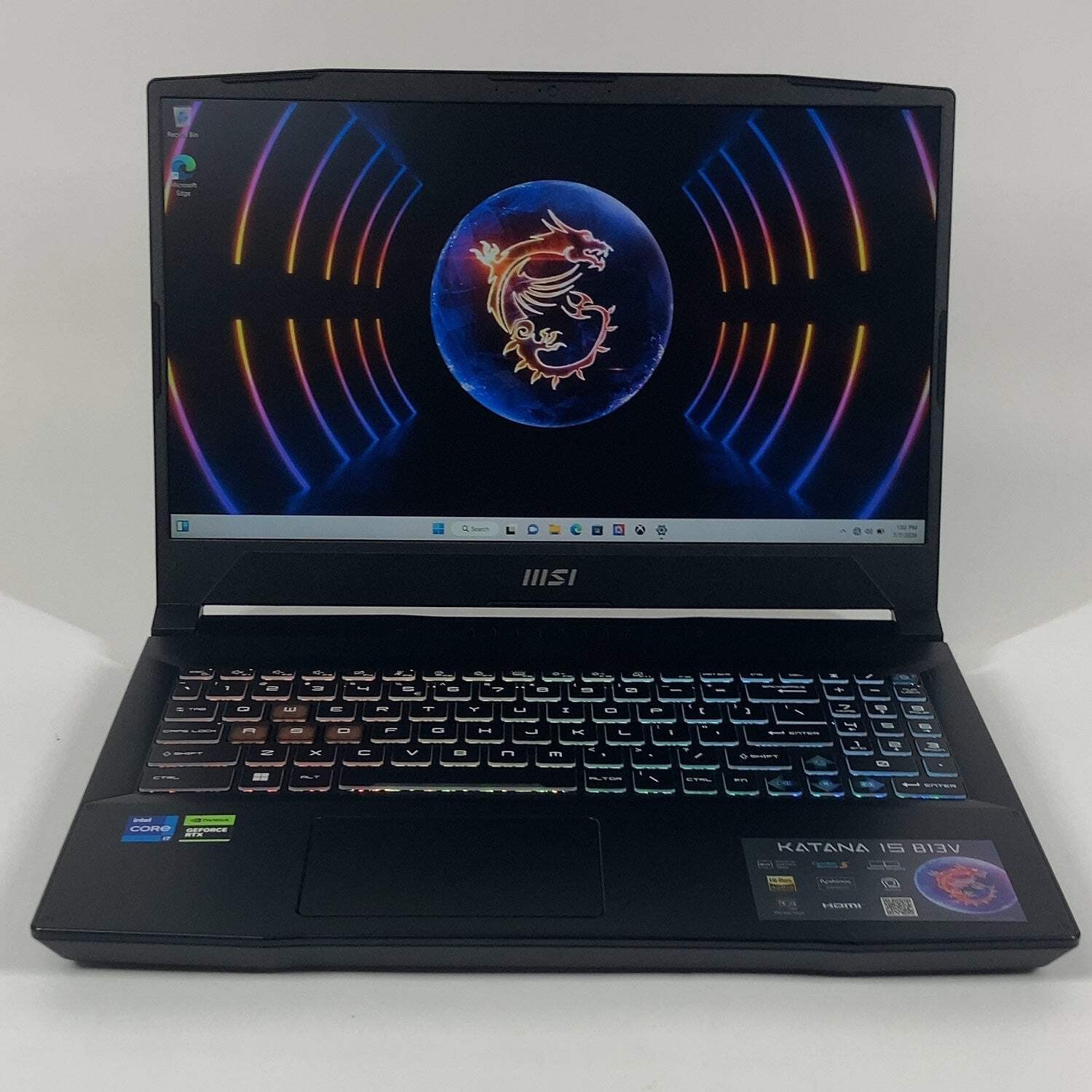 MSI Katana 15 B13VFK 15.6″ i7-13620H 2.4GHz 16GB RAM 1TB SSD GeForce RTX 4060