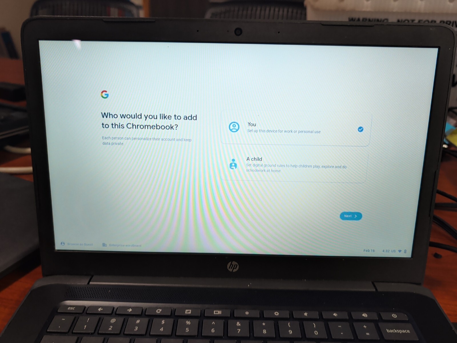 HP Chromebook 14A G5 14″ LCD 4GB 32GB eMMc AMD A4 *Read*