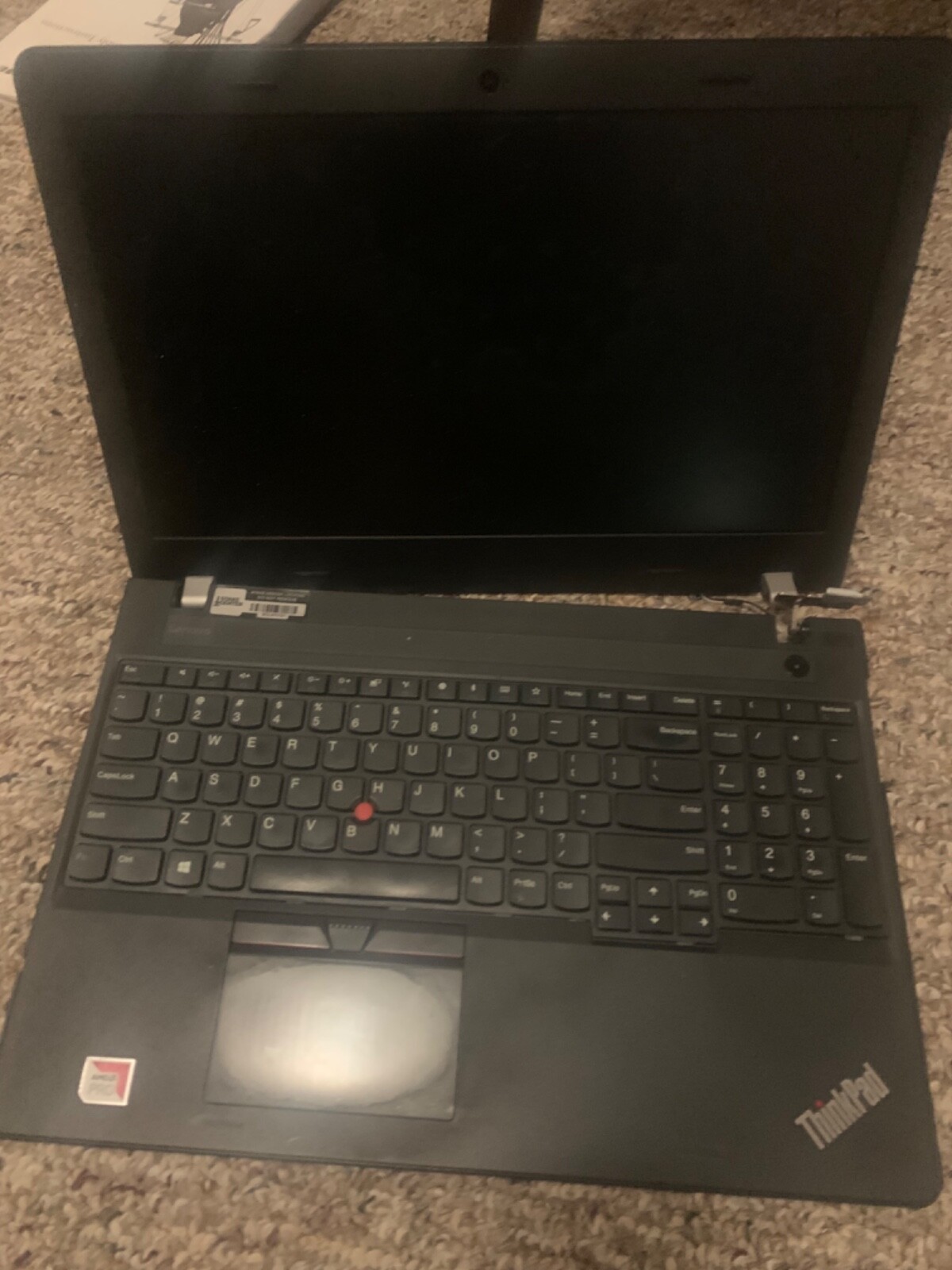 Lot of 4 laptops Lenovo ThinkPad E575 AMD pro with charger and battery