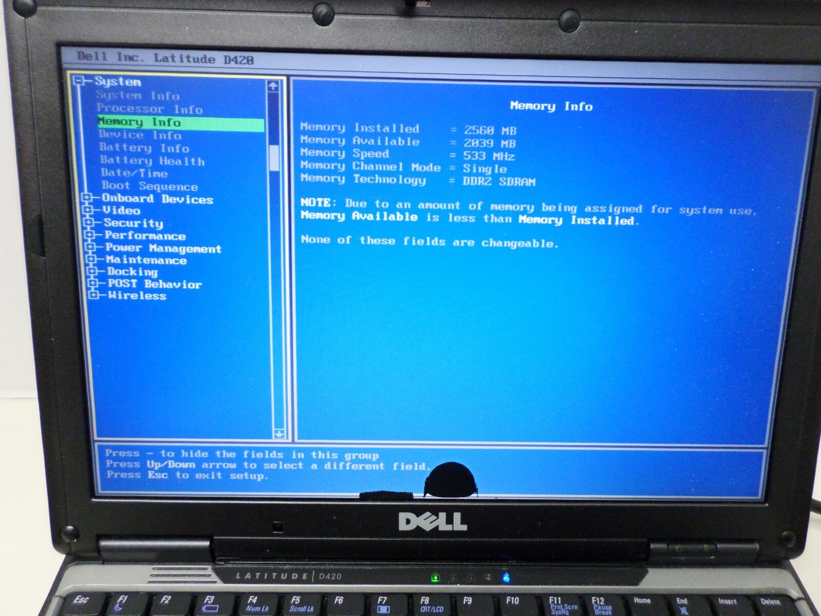 Dell Latitude D420 Intel Core 2 Duo 1.2 GHz 2 GB RAM. NO HD