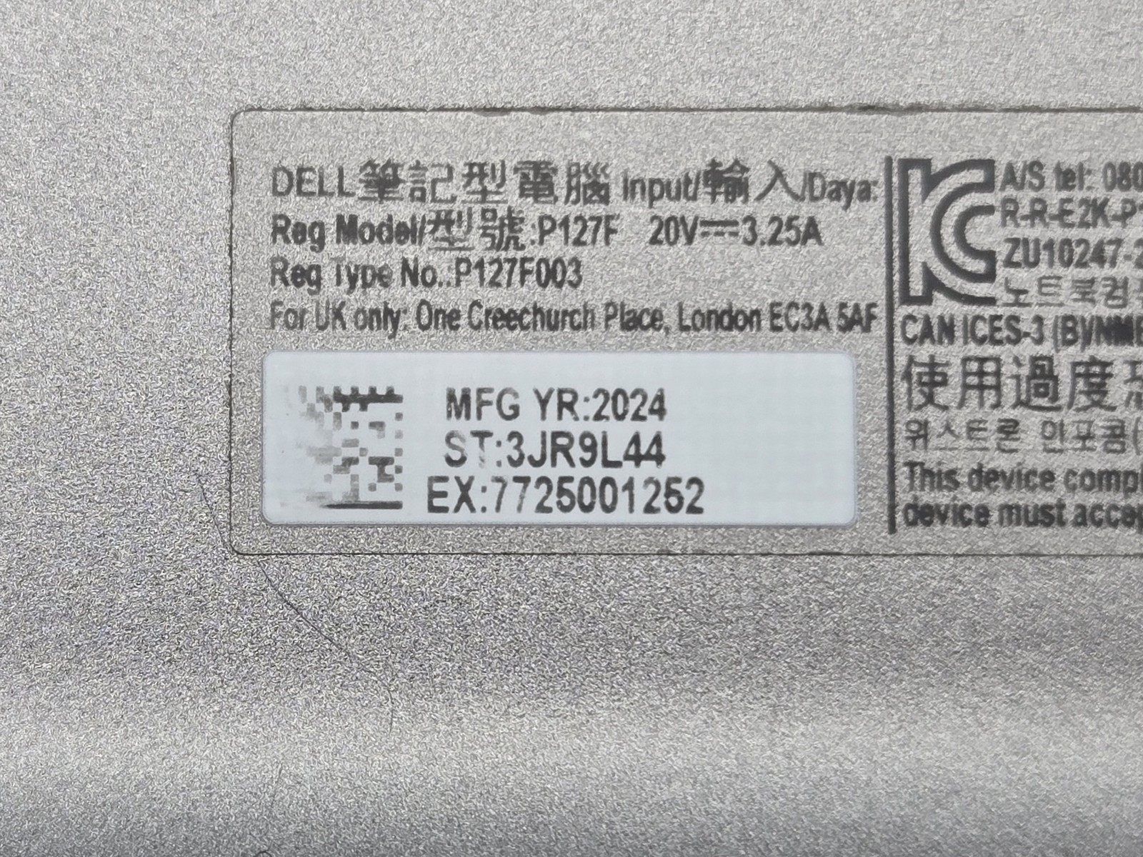 Dell Latitude 5550 15.6 Core Ultra 5 135U 16GB 512GB SSD W11P Grade D