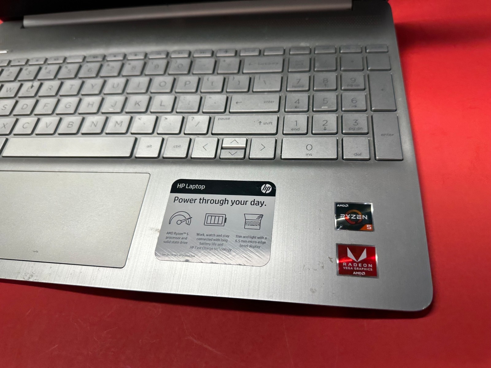 HP Laptop – 15-ef0023dx 15″ HD Touch RYZEN 5 3500U Radeon Vega 8 Webcam *READ*