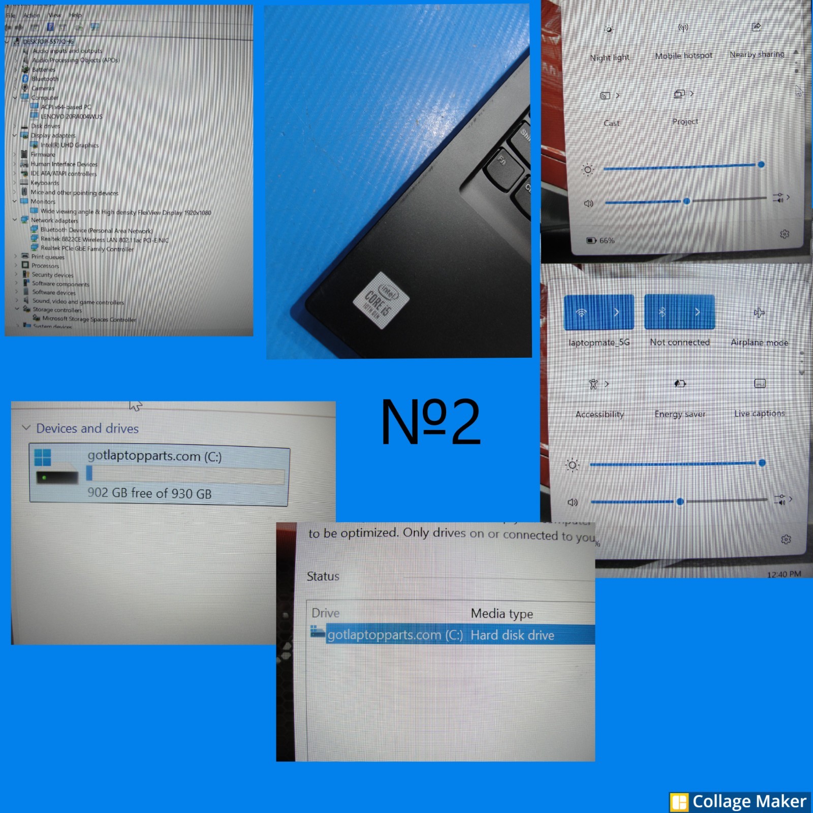 Lenovo ThinkPad E14 14”FHD Intel Core i5-10210U 1.6GHz 8GB HDD Reset 1TB+Charger