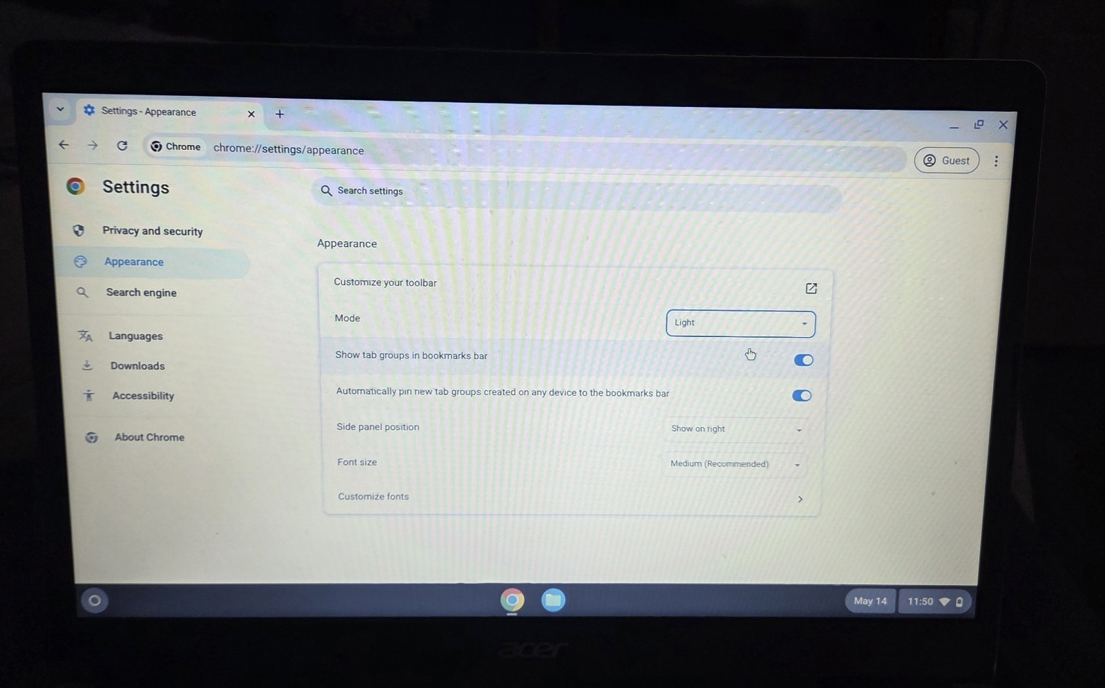 Chromebook CB315-3H series